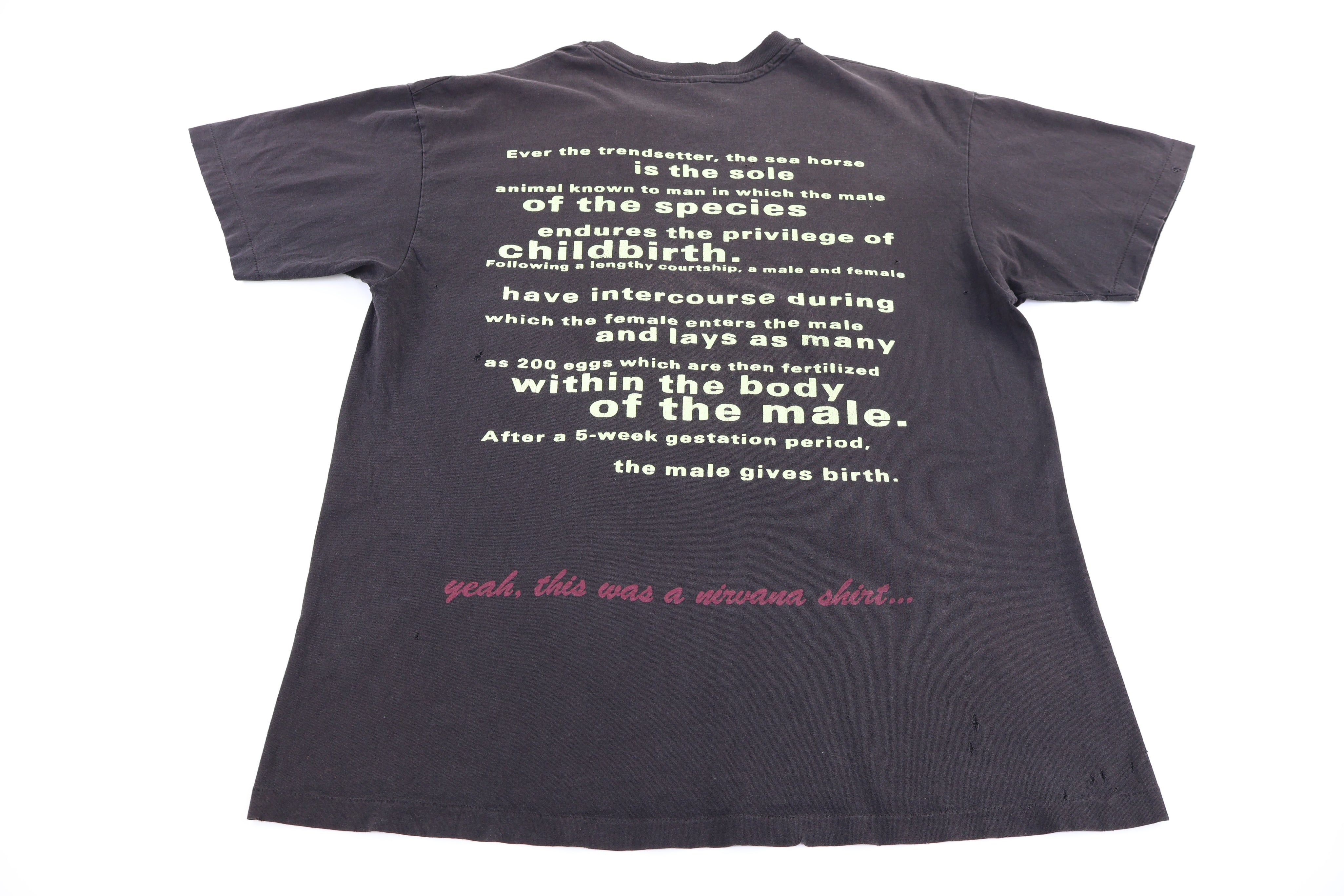 1993 Nirvana Seahorse Band T-shirt