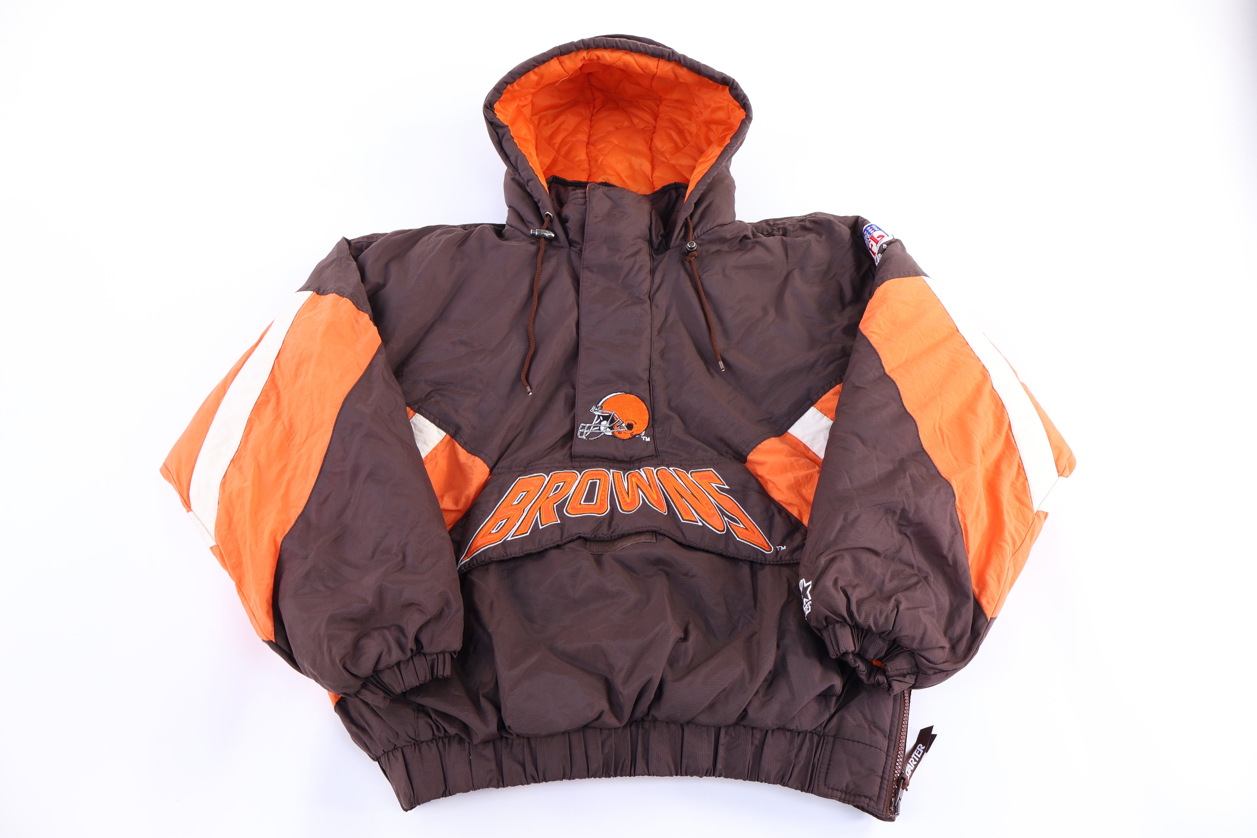 Vintage Starter Cleveland Browns Football Puffer Jacket
