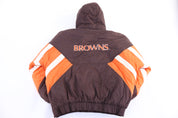 Vintage Starter Cleveland Browns Football Puffer Jacket