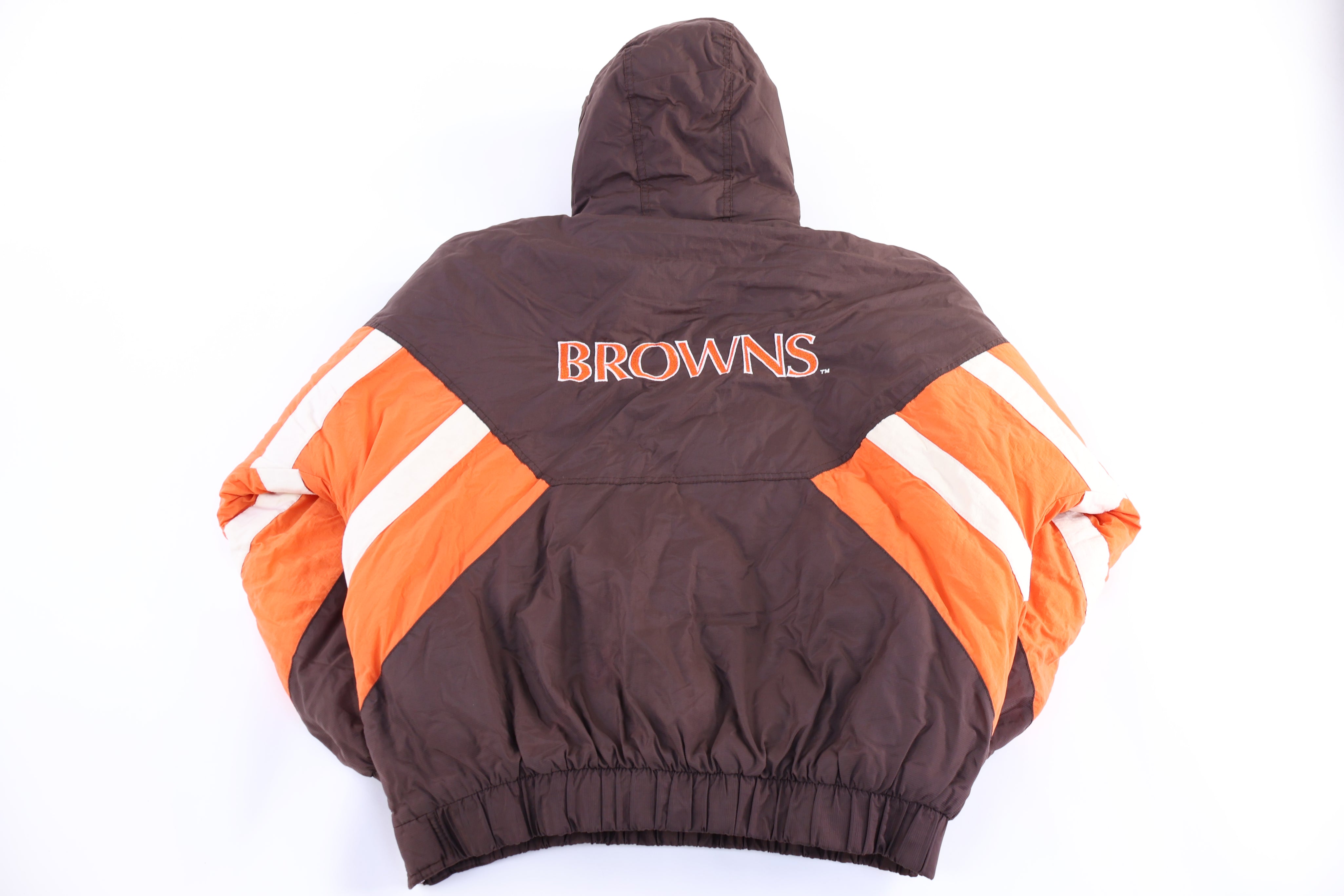 Vintage Starter Cleveland Browns Football Puffer Jacket