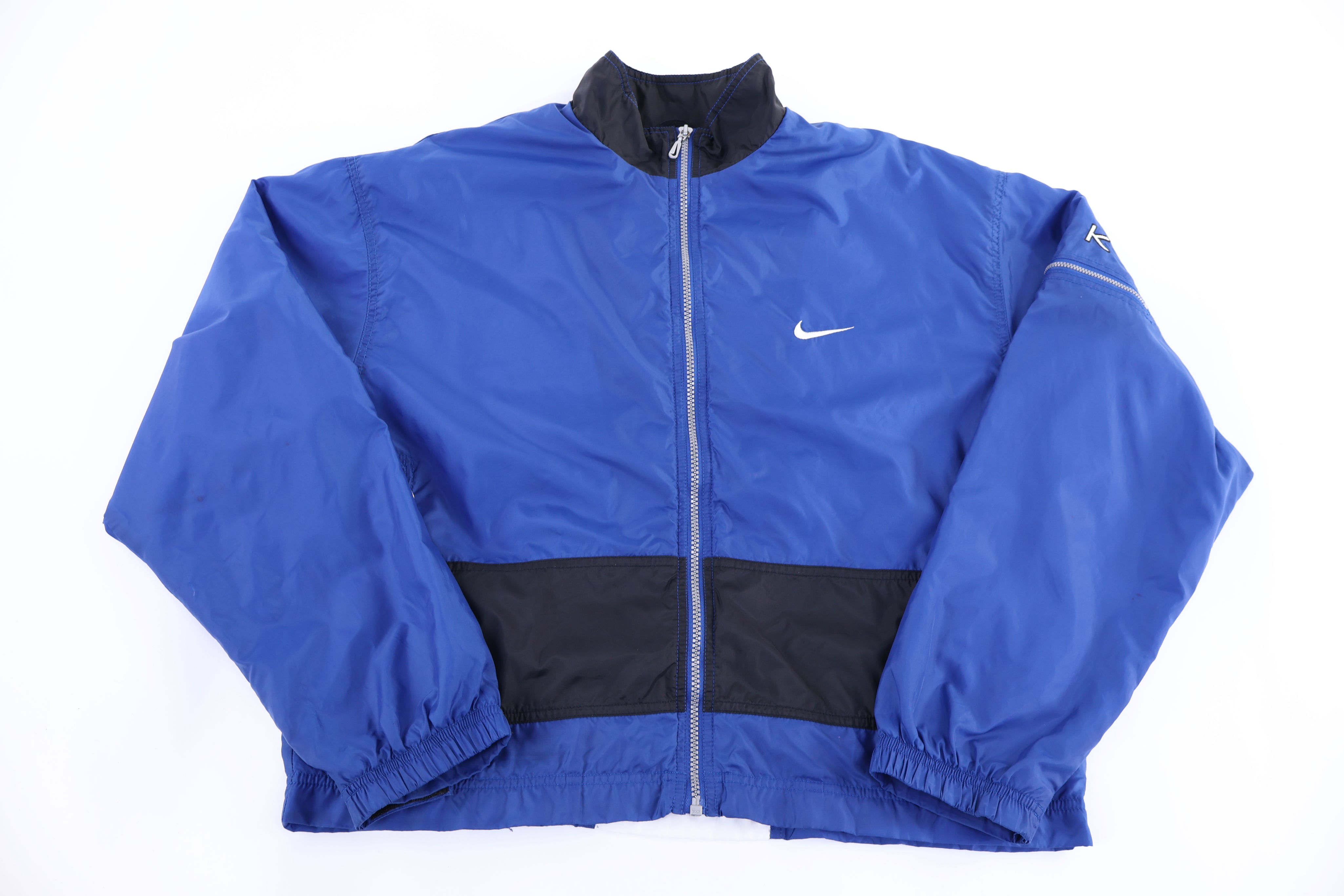 Women's 90's Nike Embroidered Logo Multicolor Full Zip Windbreaker