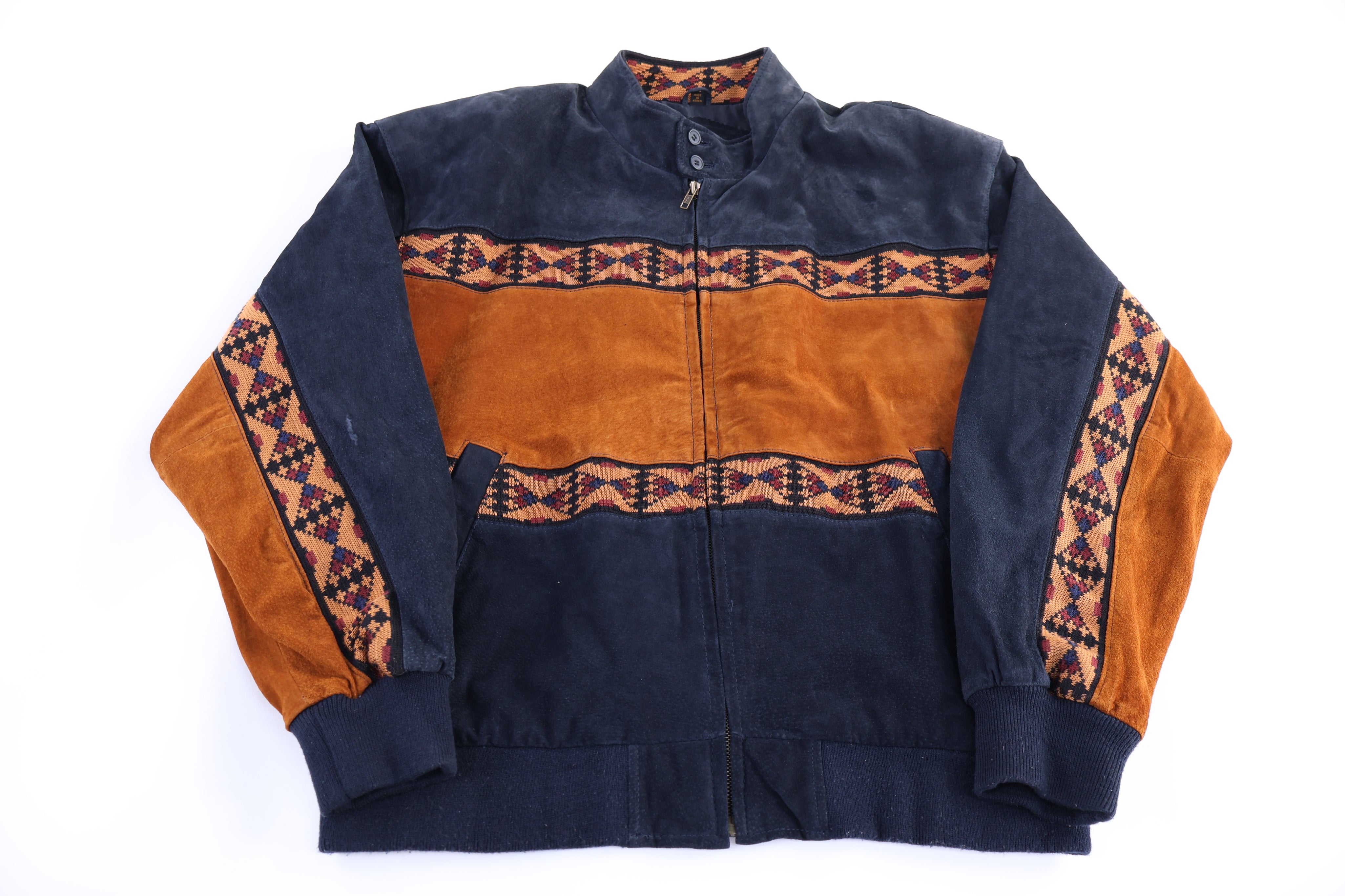 Vintage Adler Aztec Pattern Full Zip Jacket