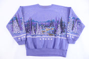 1991 Lifestyles Nature Winter Scheme Graphic Sweatshirt