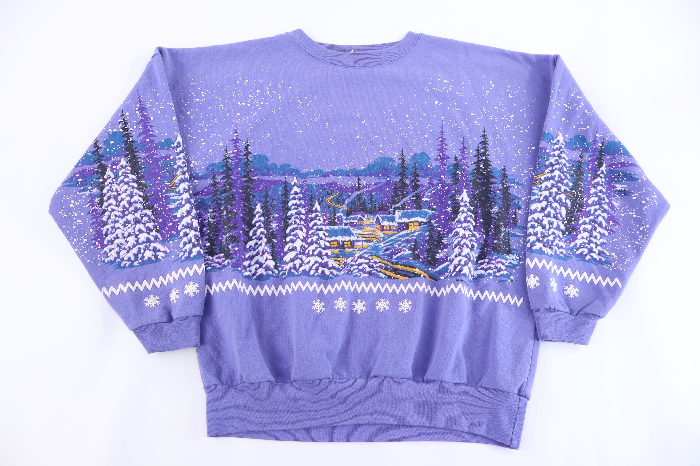 1991 Lifestyles Nature Winter Scheme Graphic Sweatshirt