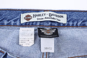 Harley Davidson Motorcycles Light Wash Denim Jeans