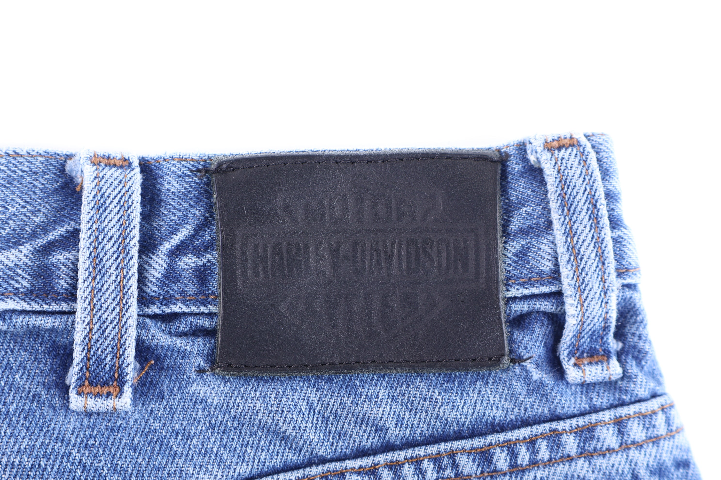 Harley Davidson Motorcycles Light Wash Denim Jeans