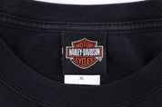 Vintage Harley Davidson Motorcycles Wyoming Flames LS T-shirt