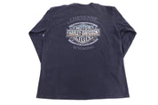 Vintage Harley Davidson Motorcycles Wyoming Flames LS T-shirt