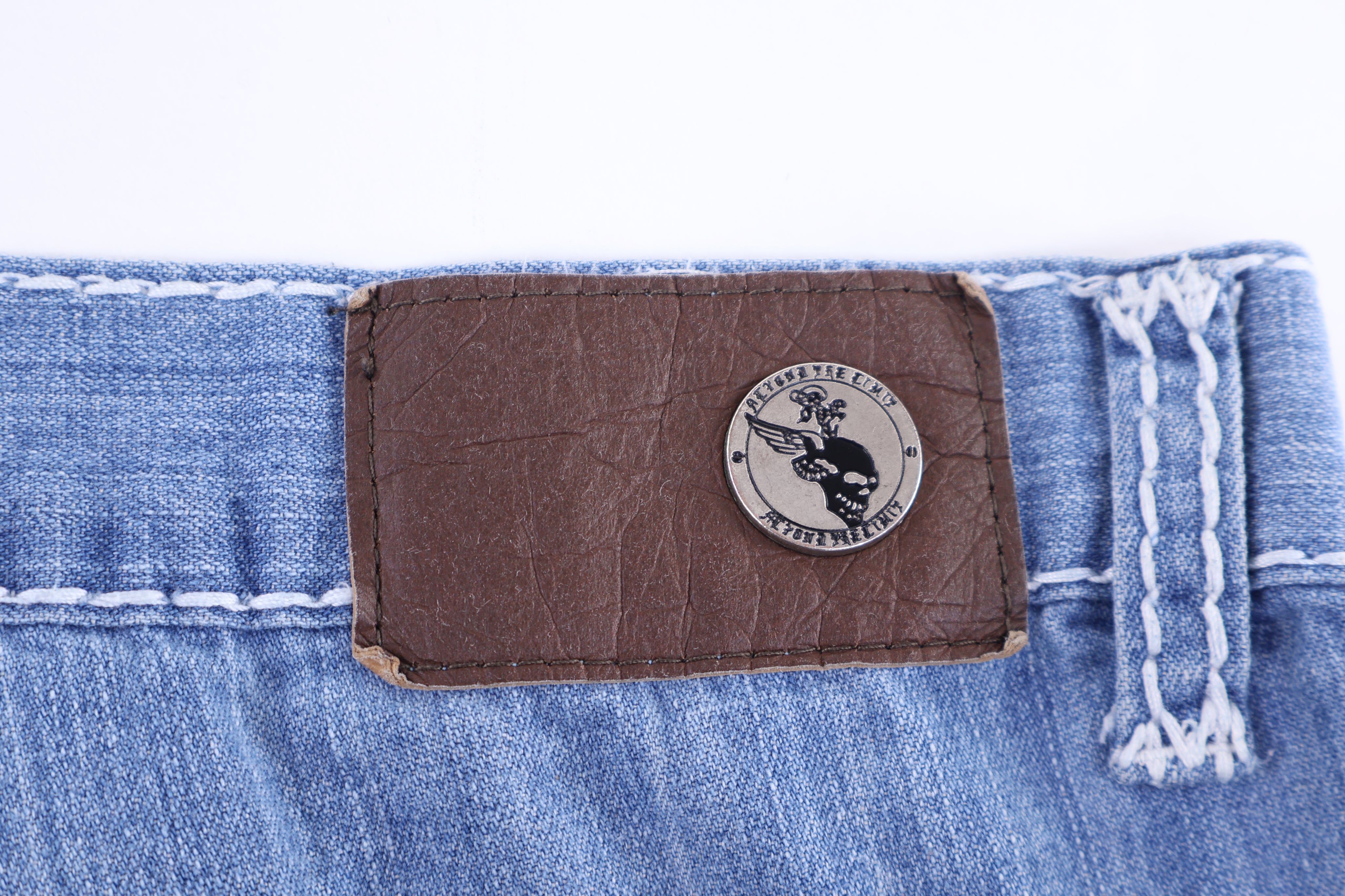 Y2K Beyond The Limit Light Wash Denim Shorts