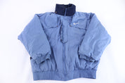90's Nike Embroidered Logo Blue Puffer Jacket