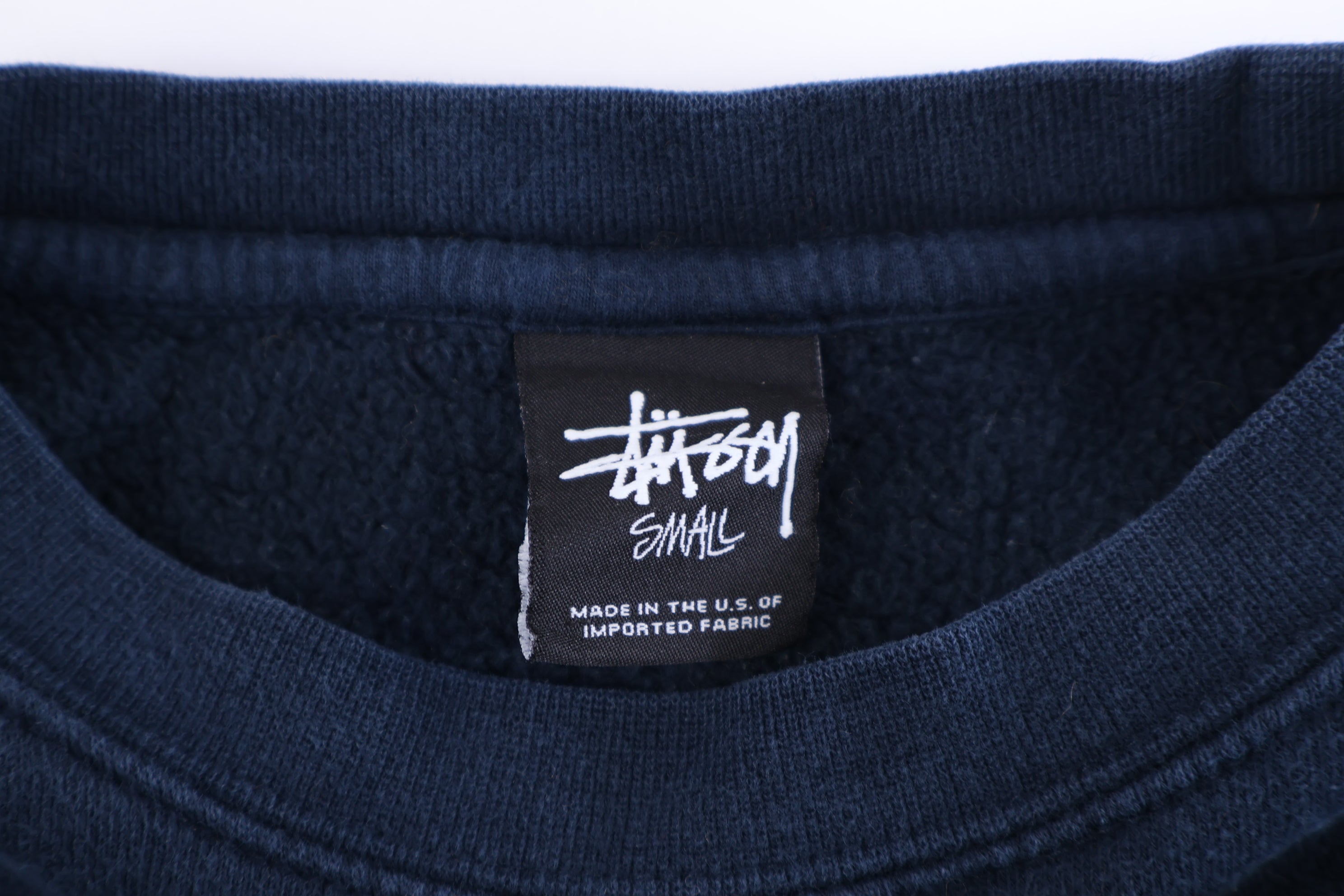 Stussy Navy Blue Pullover Sweater