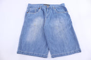 Y2K Beyond The Limit Light Wash Denim Shorts