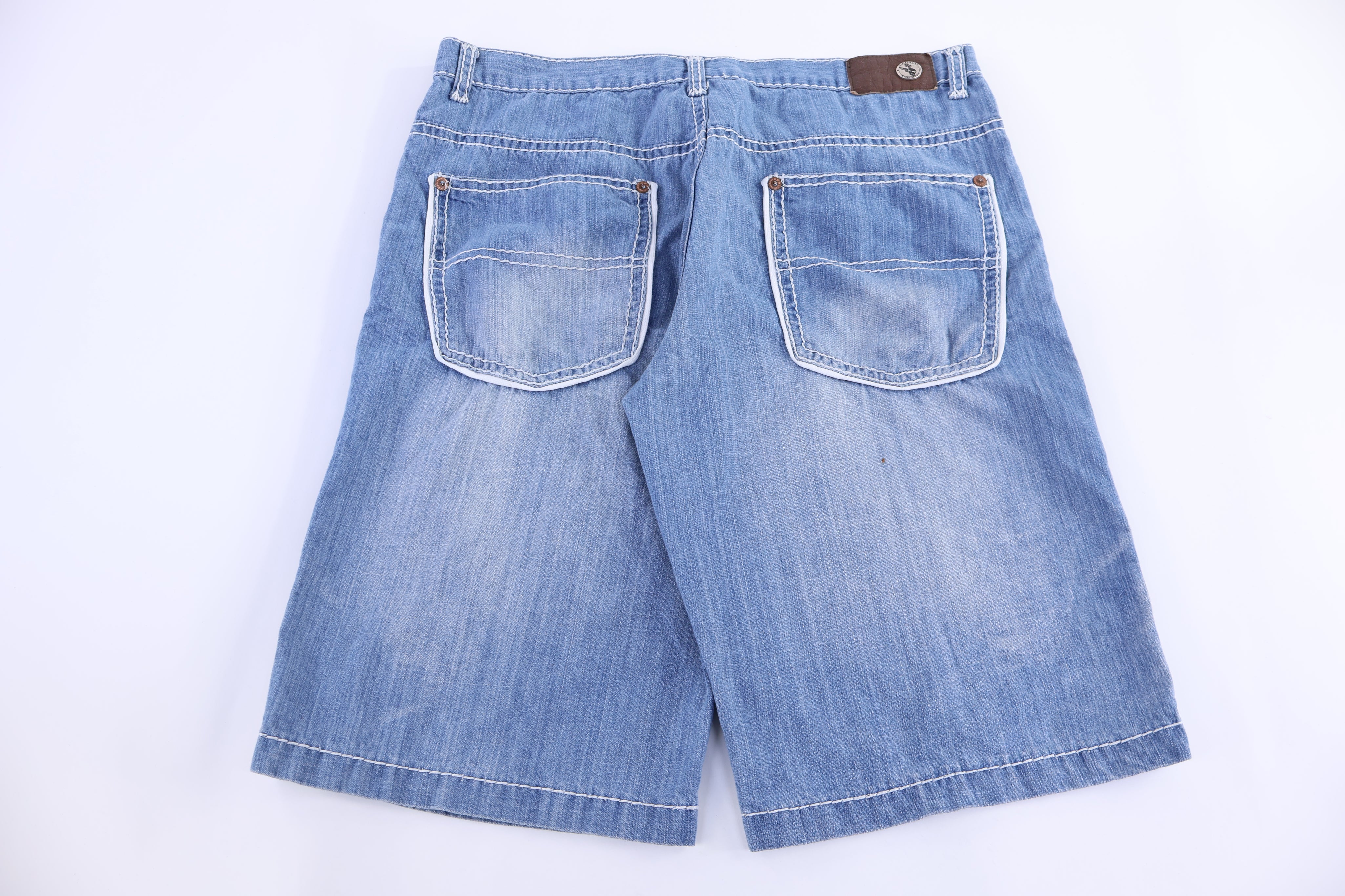 Y2K Beyond The Limit Light Wash Denim Shorts