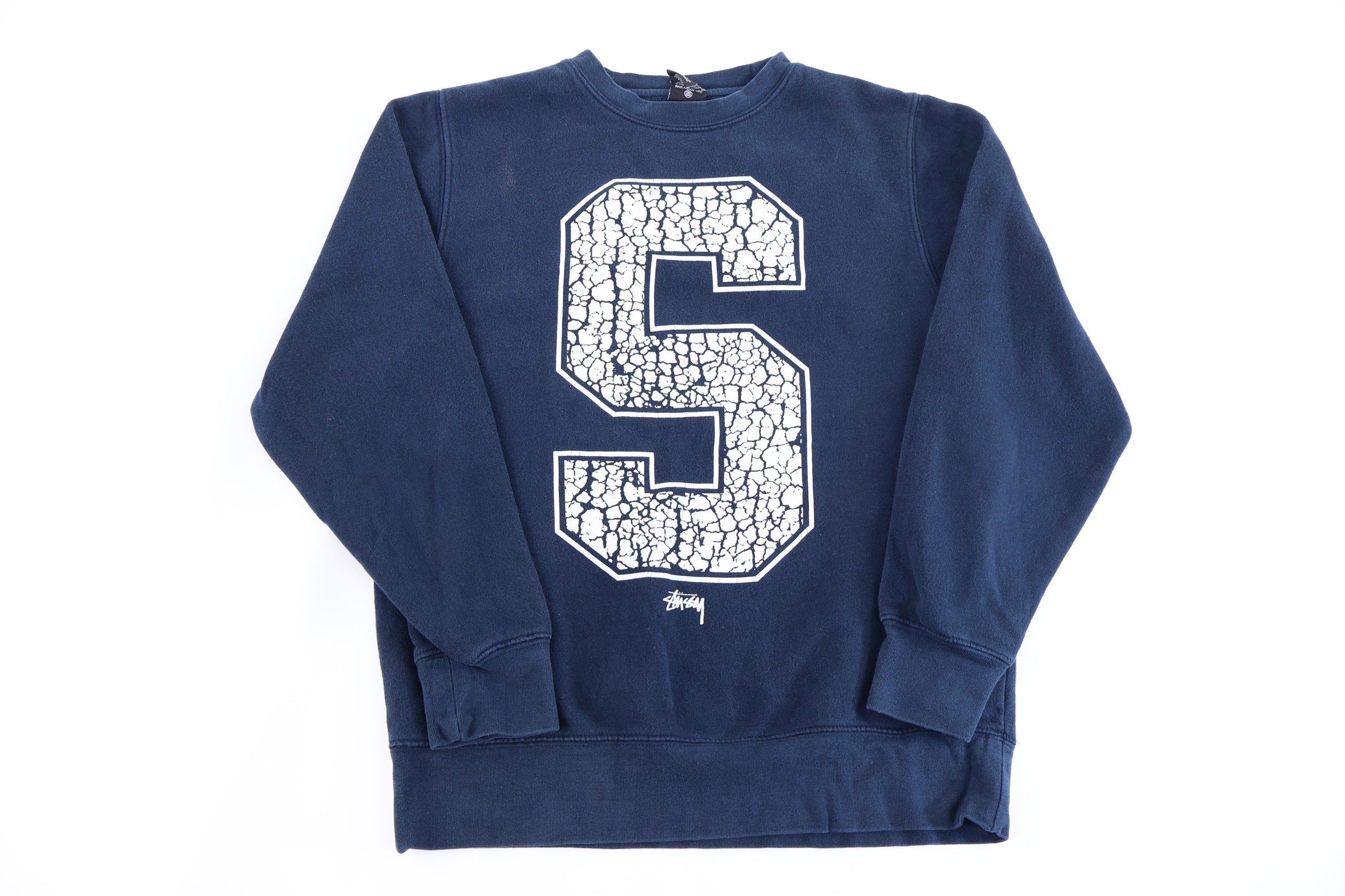 Stussy Navy Blue Pullover Sweater
