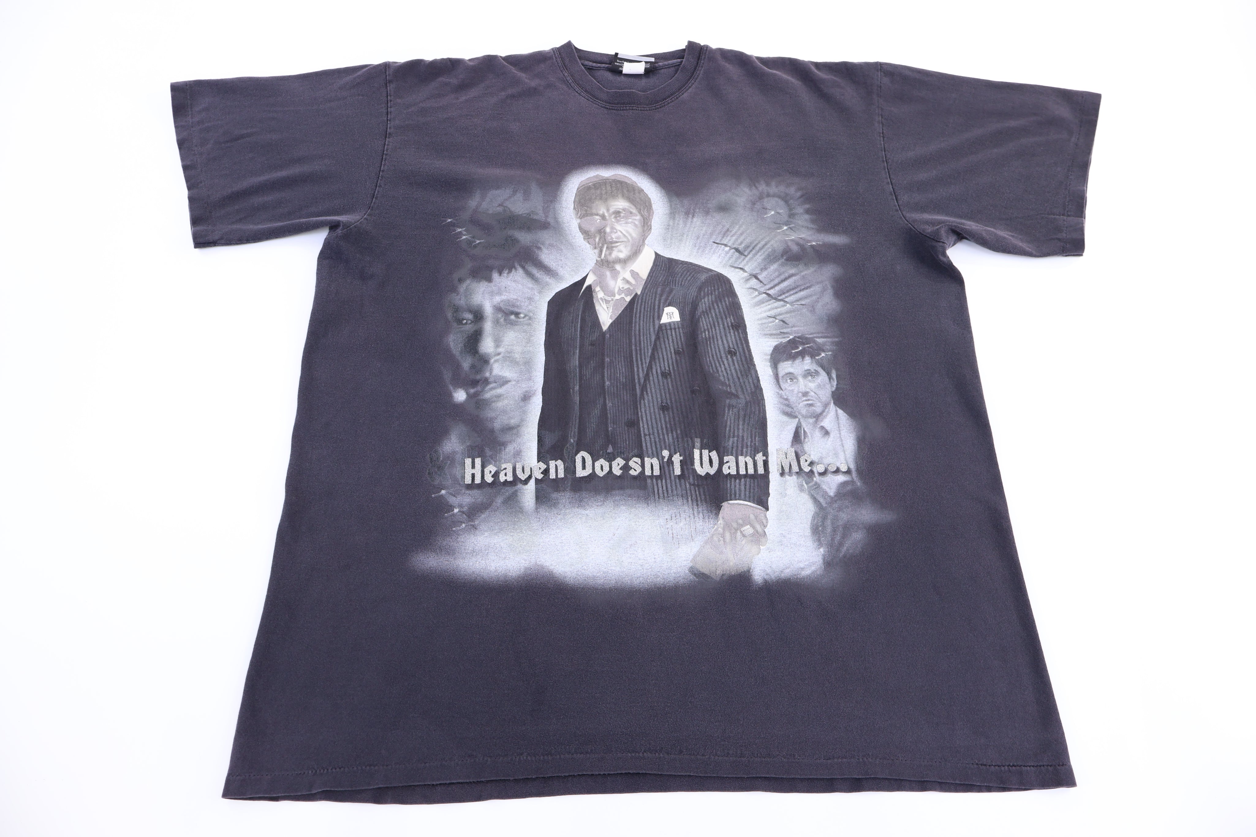 Vintage Scarface Heaven Doesn't Want Me T-shirt