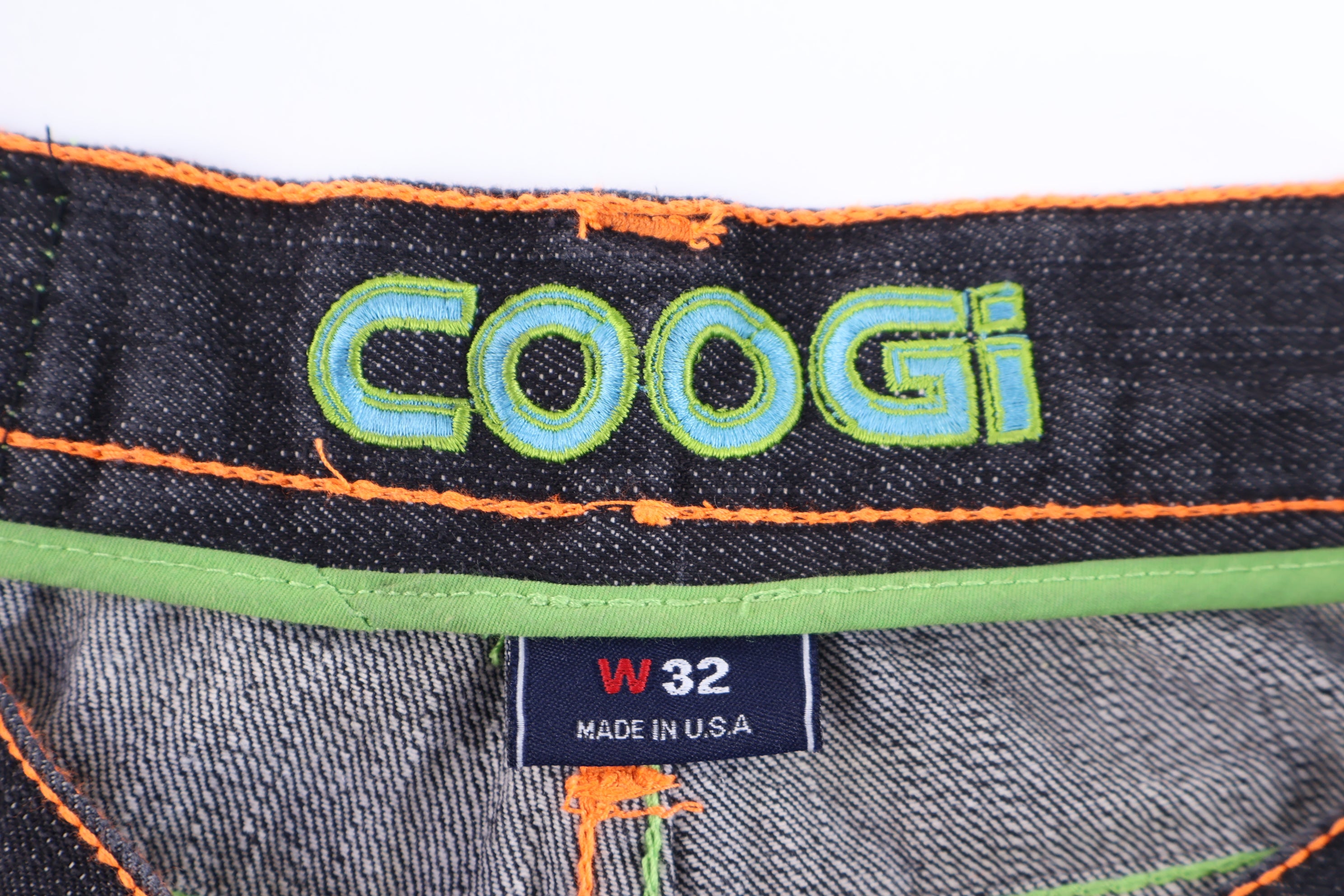 Y2K Coogi Embroidered Dark Wash Shorts