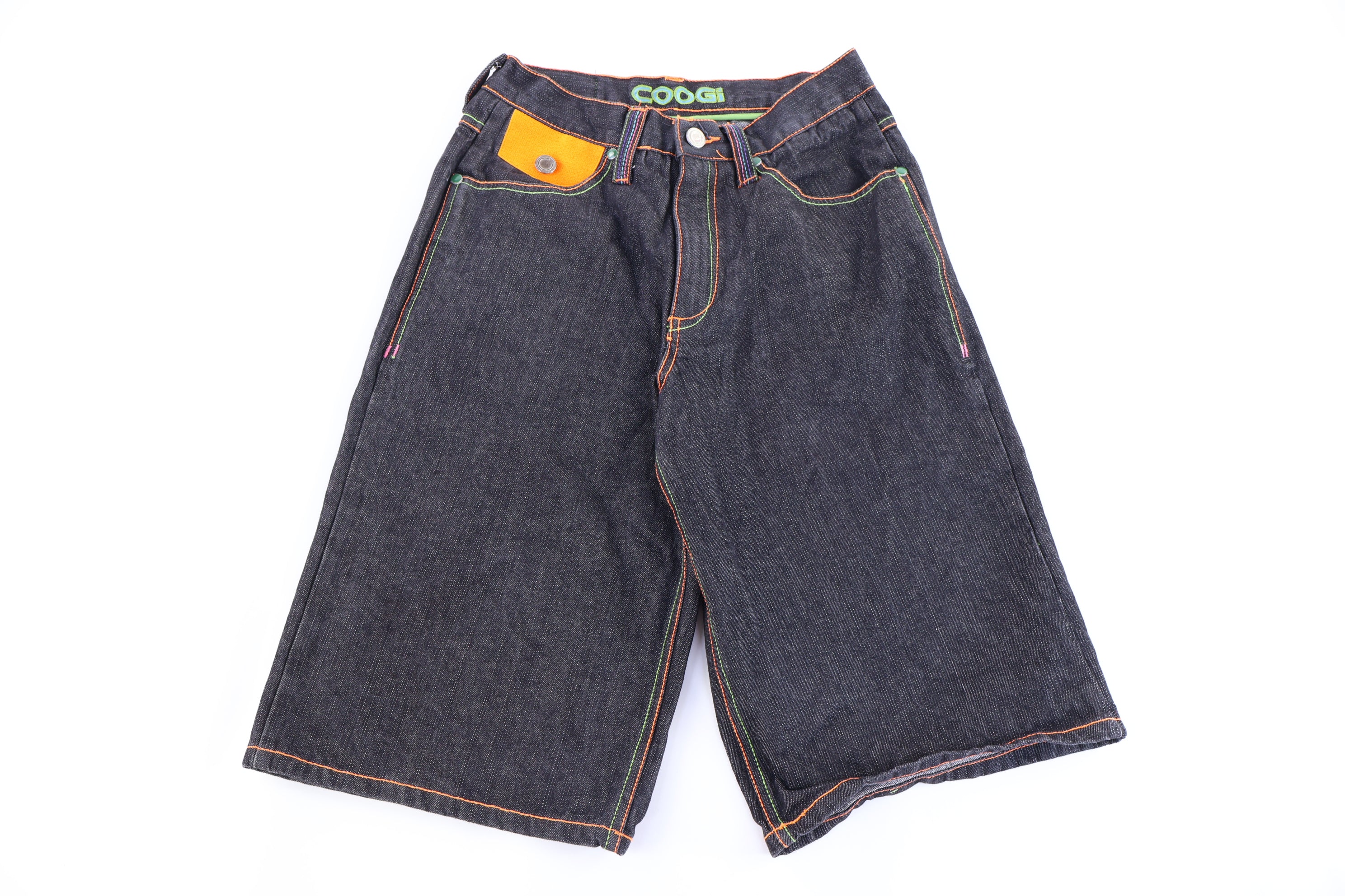 Y2K Coogi Embroidered Dark Wash Shorts
