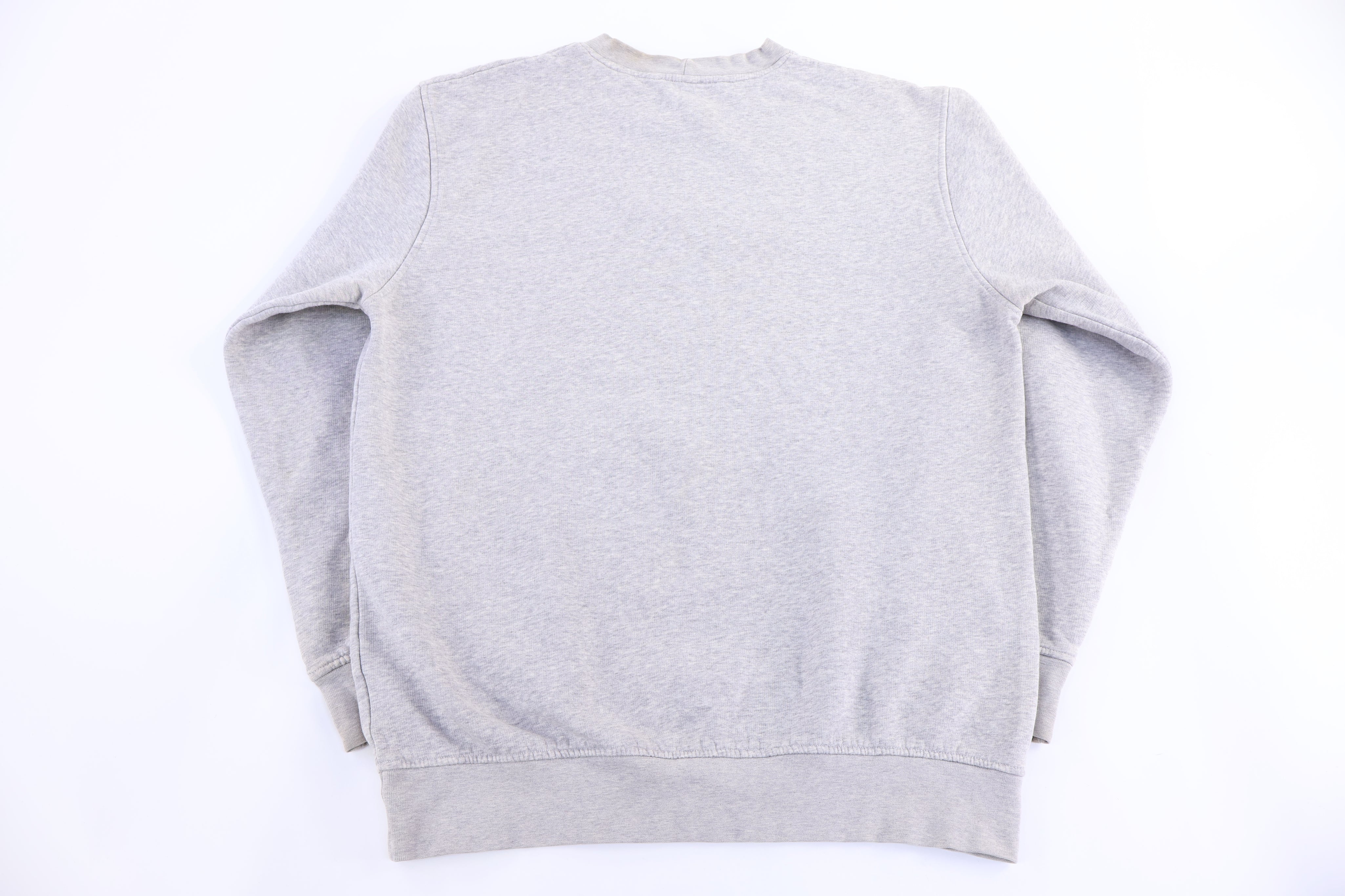 Vintage Nike Embroidered Logo Grey Blank Sweatshirt