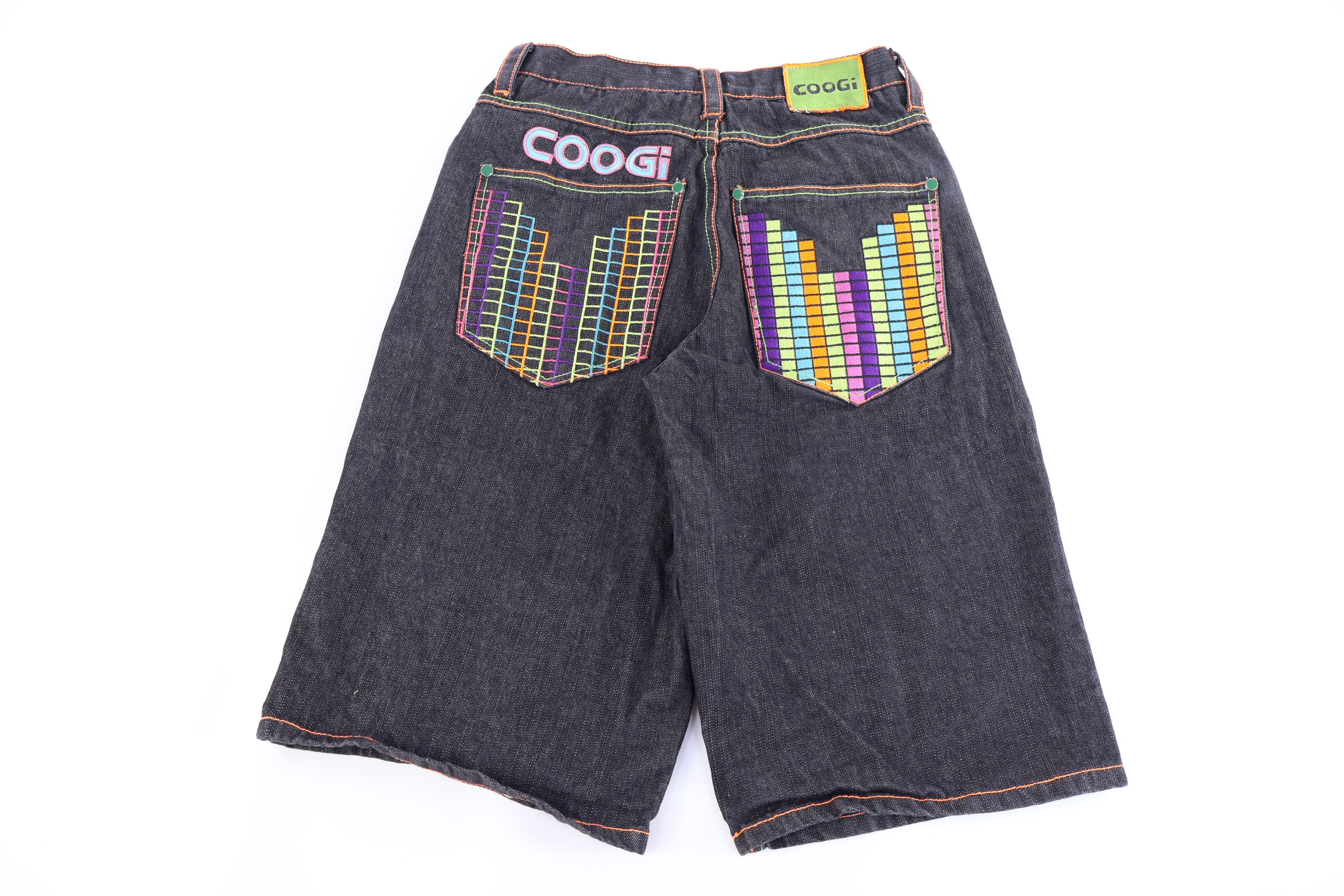 Y2K Coogi Embroidered Dark Wash Shorts