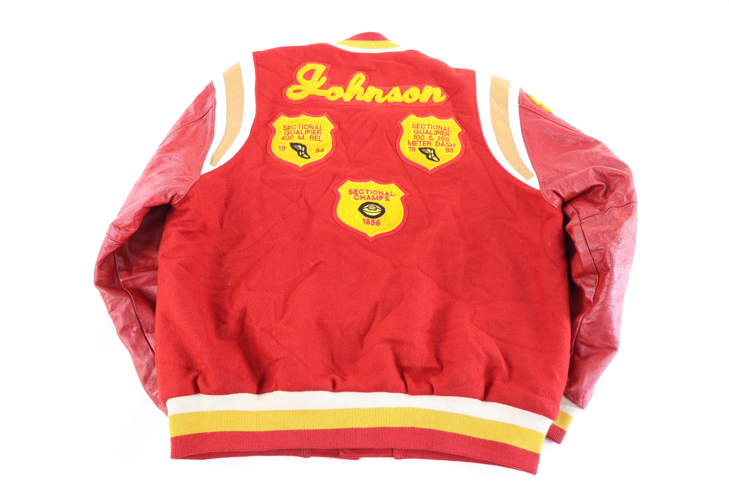 Holloway Red And Yellow Varsity Jacket