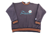 90's Miami Dolphins Football Embroidered Sweatshirt