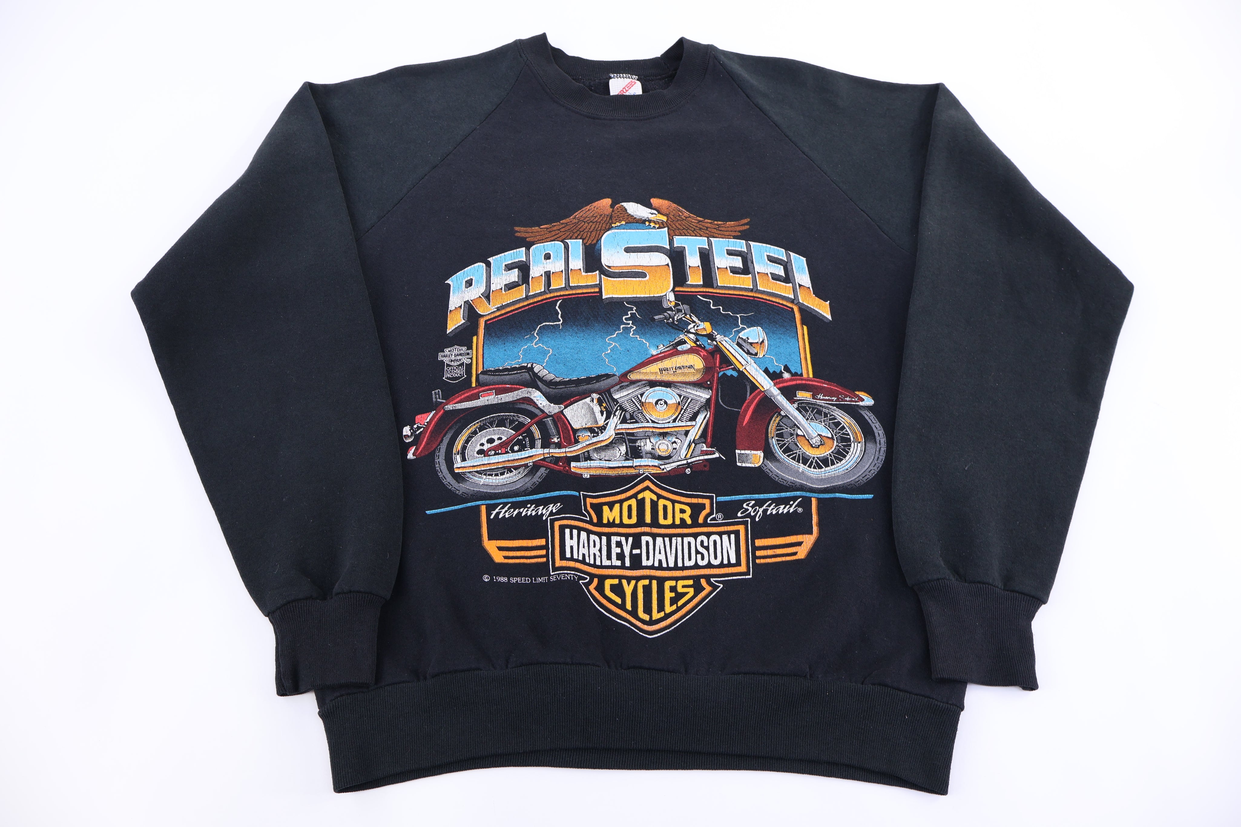 1988 Harley Davidson Motorcycles Real Steel Sweatshirt
