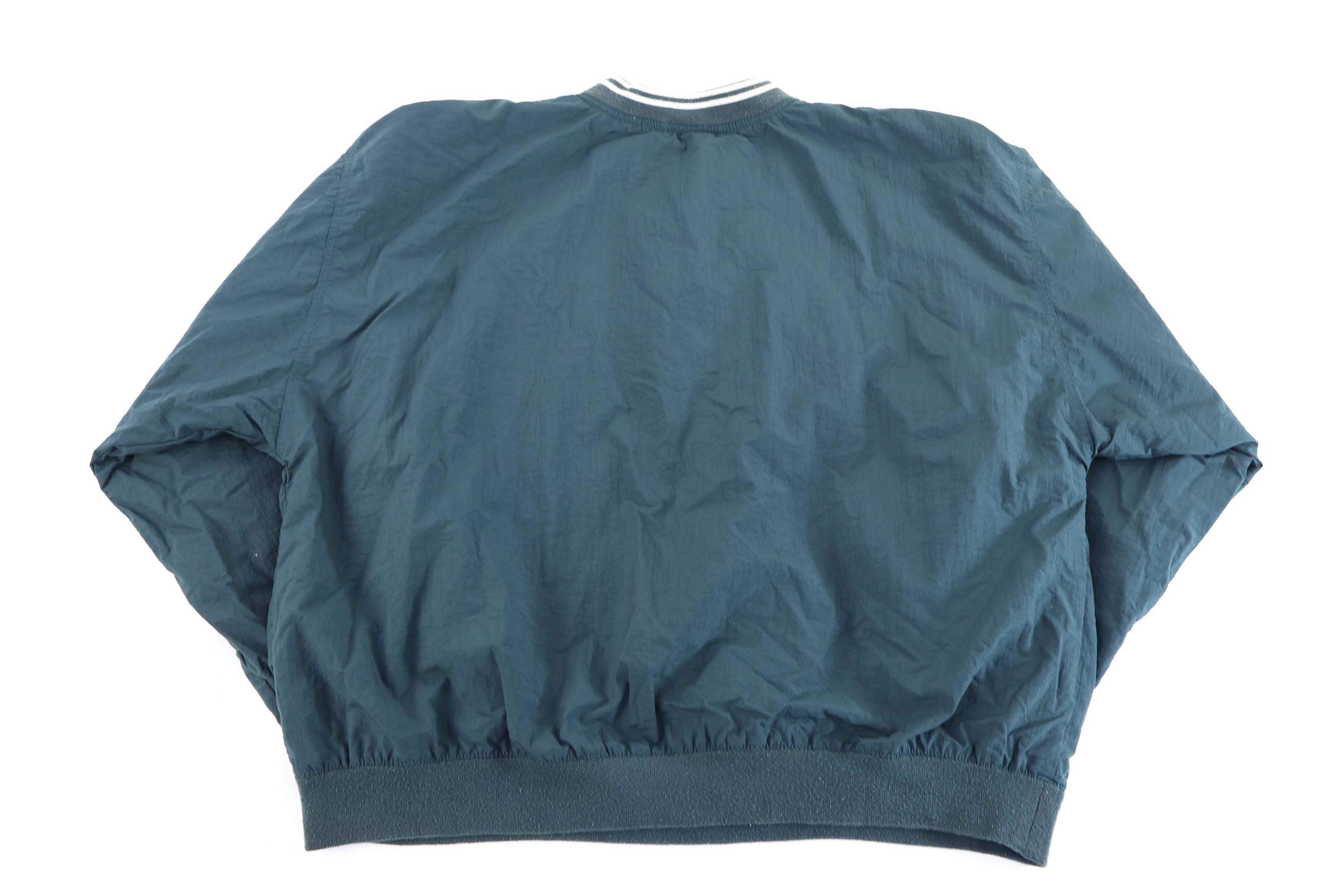 90's Reebok Embroidered Logo Green Pullover Windbreaker