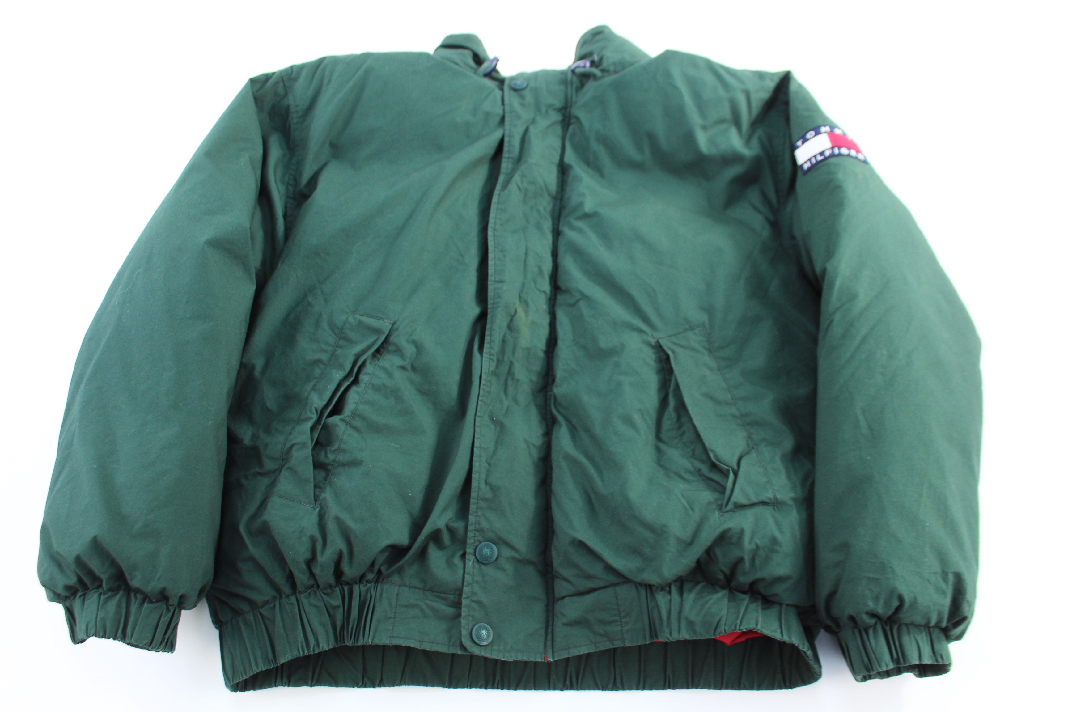 Tommy Hilfiger Embroidered Patch Full Zip Puffer Jacket