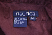 Vintage Nautica Maroon Full Zip Jacket