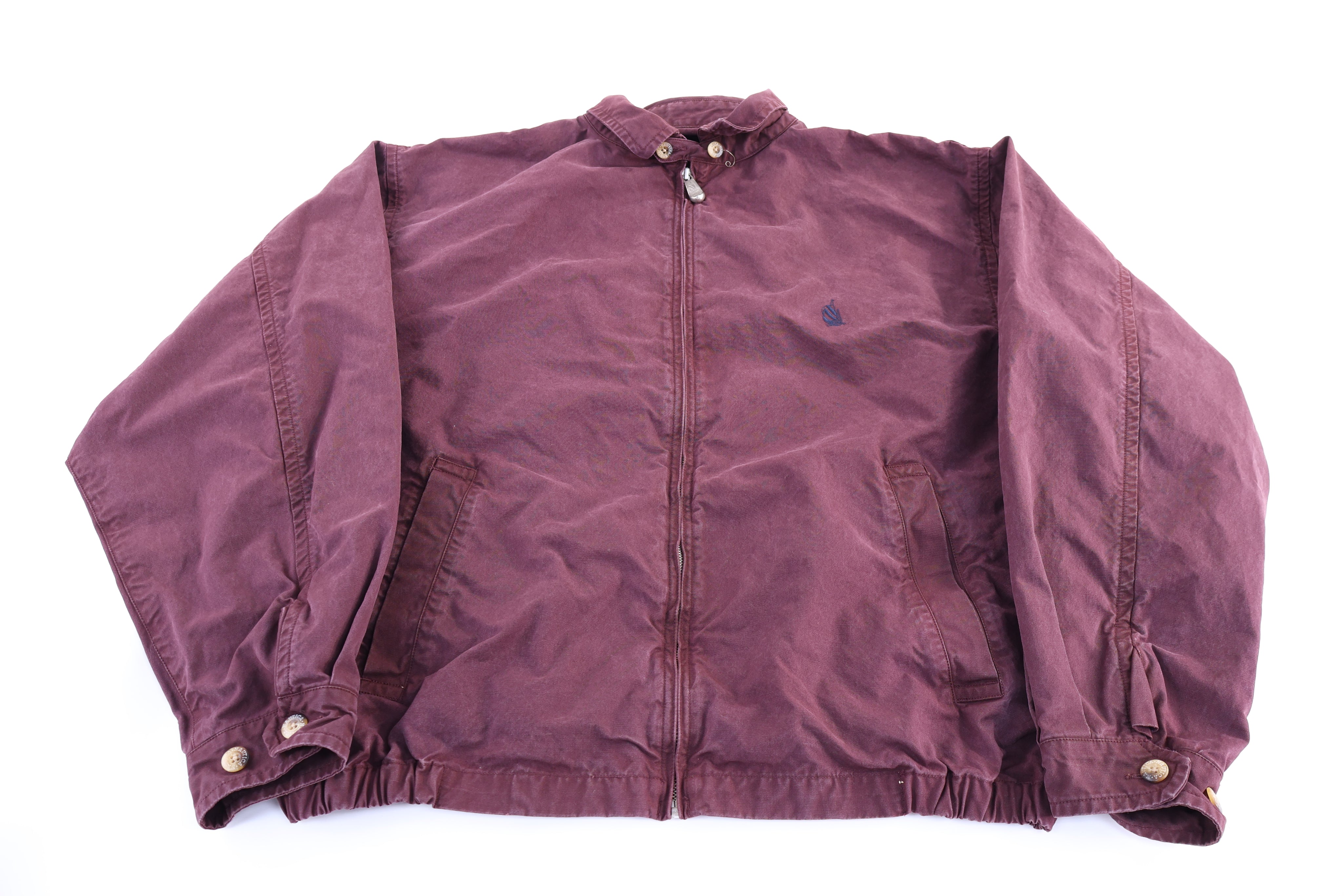 Vintage Nautica Maroon Full Zip Jacket