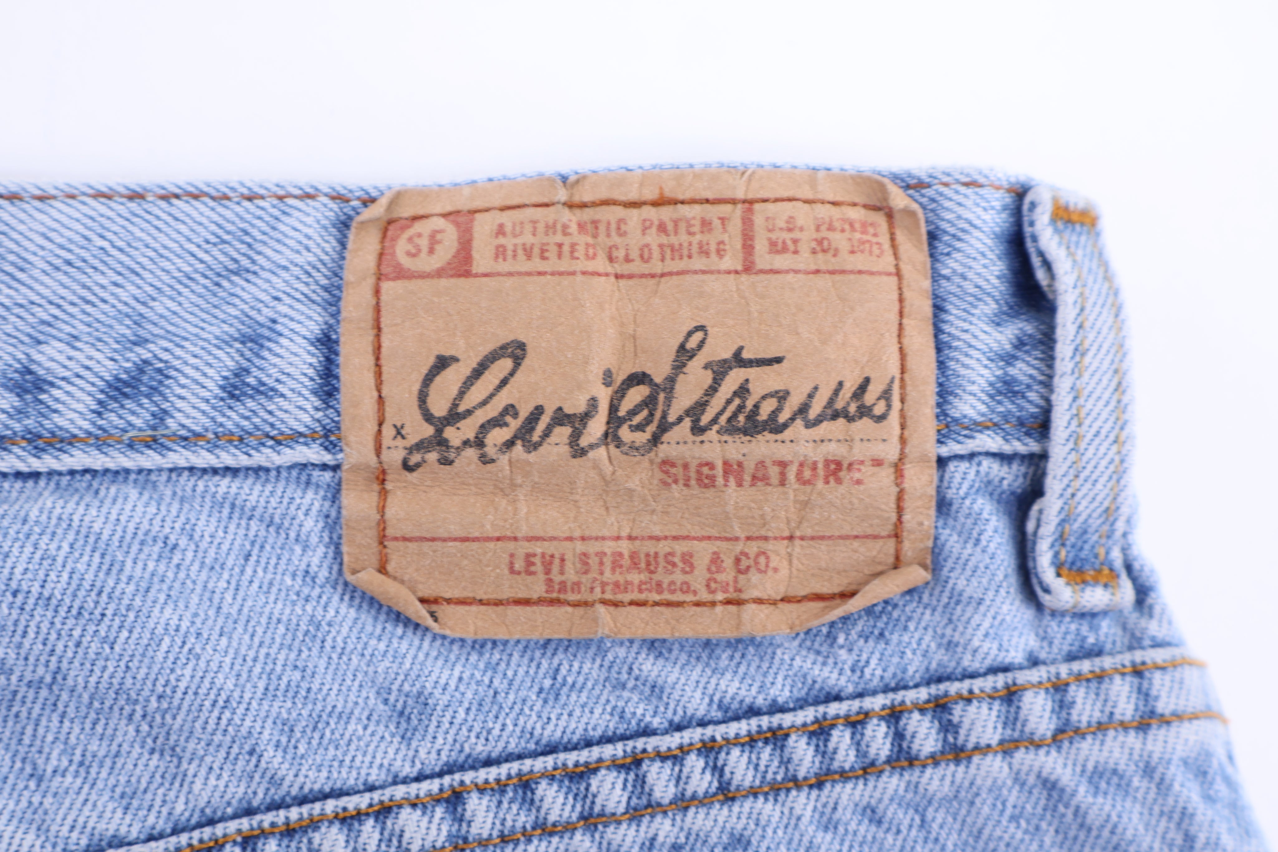 Vintage Levi's Strauss Light Wash Denim Shorts