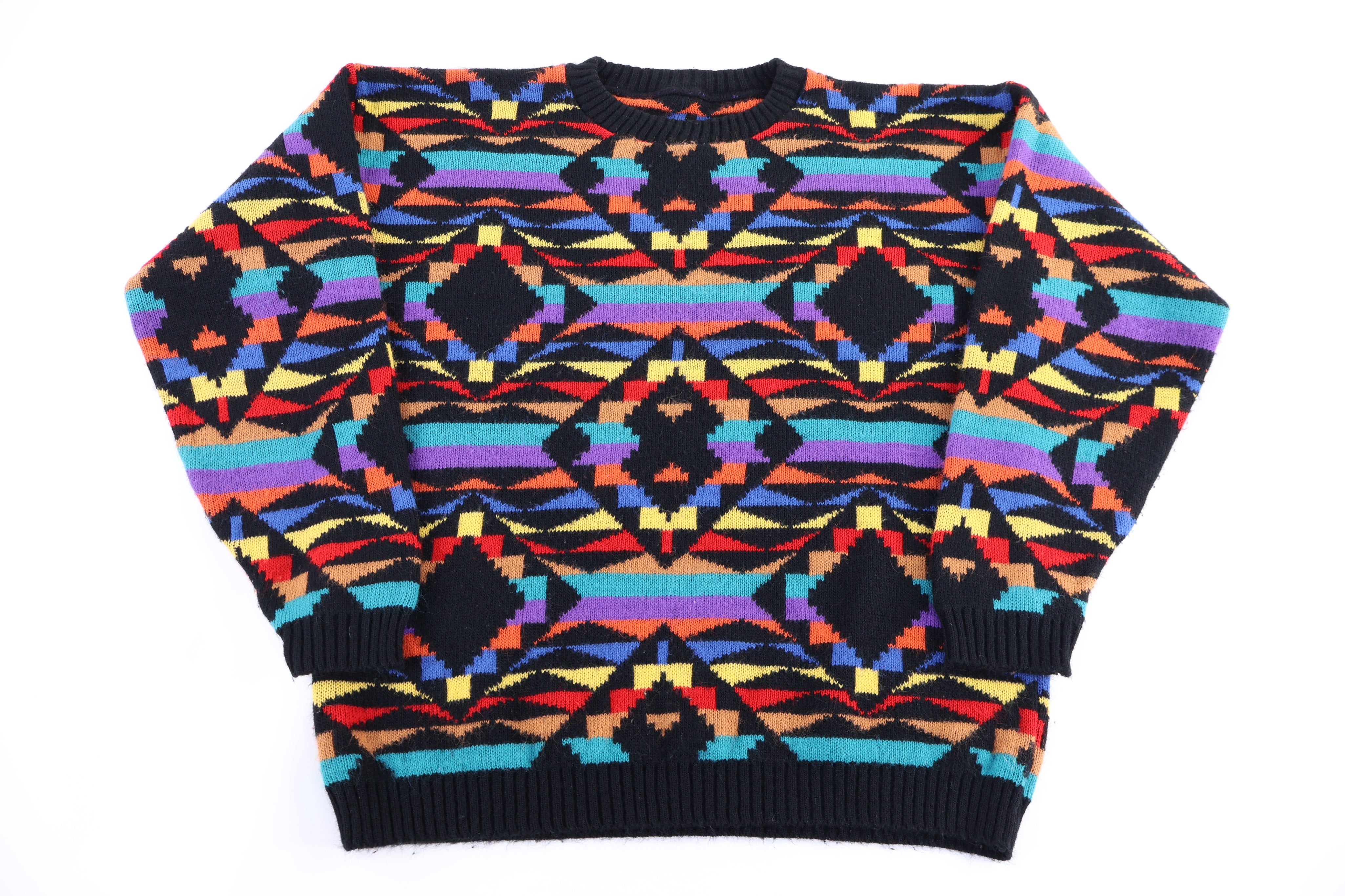 Vintage Western Aztec Pattern Knit Sweater