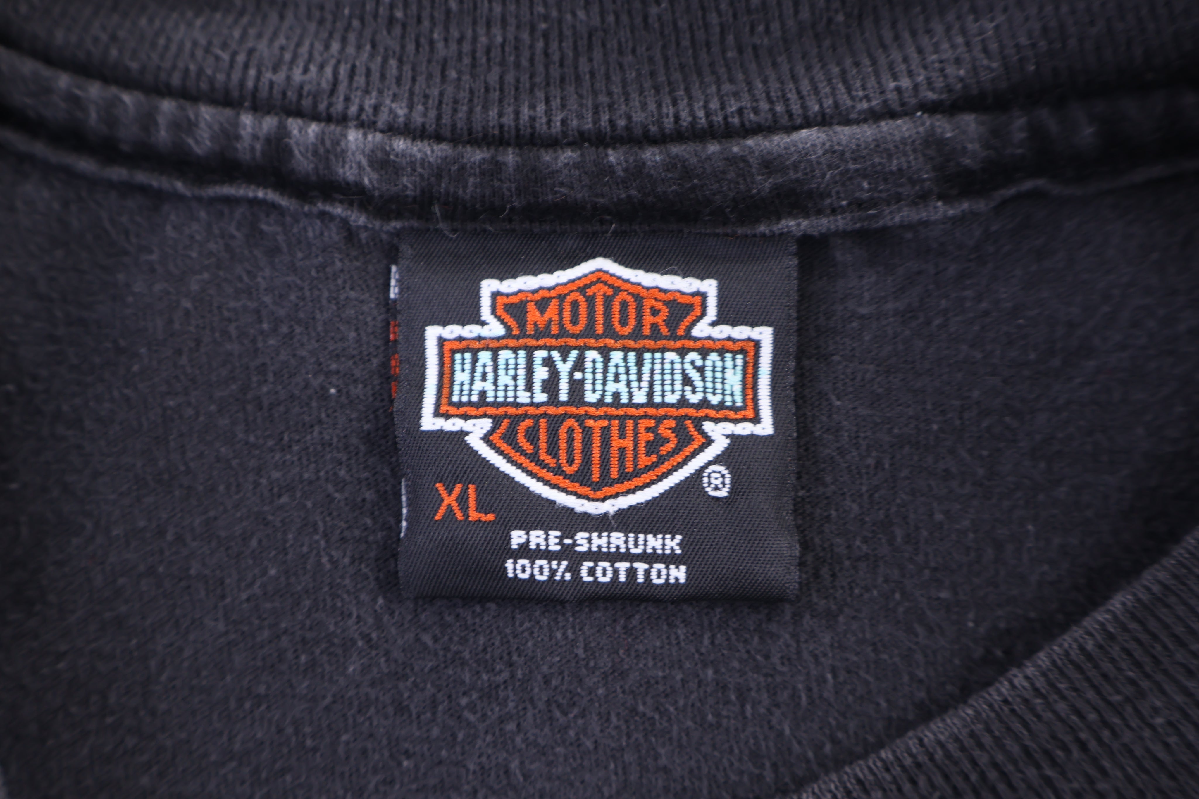 Harley Davidson Motorcycles Flames Graphic T-shirt
