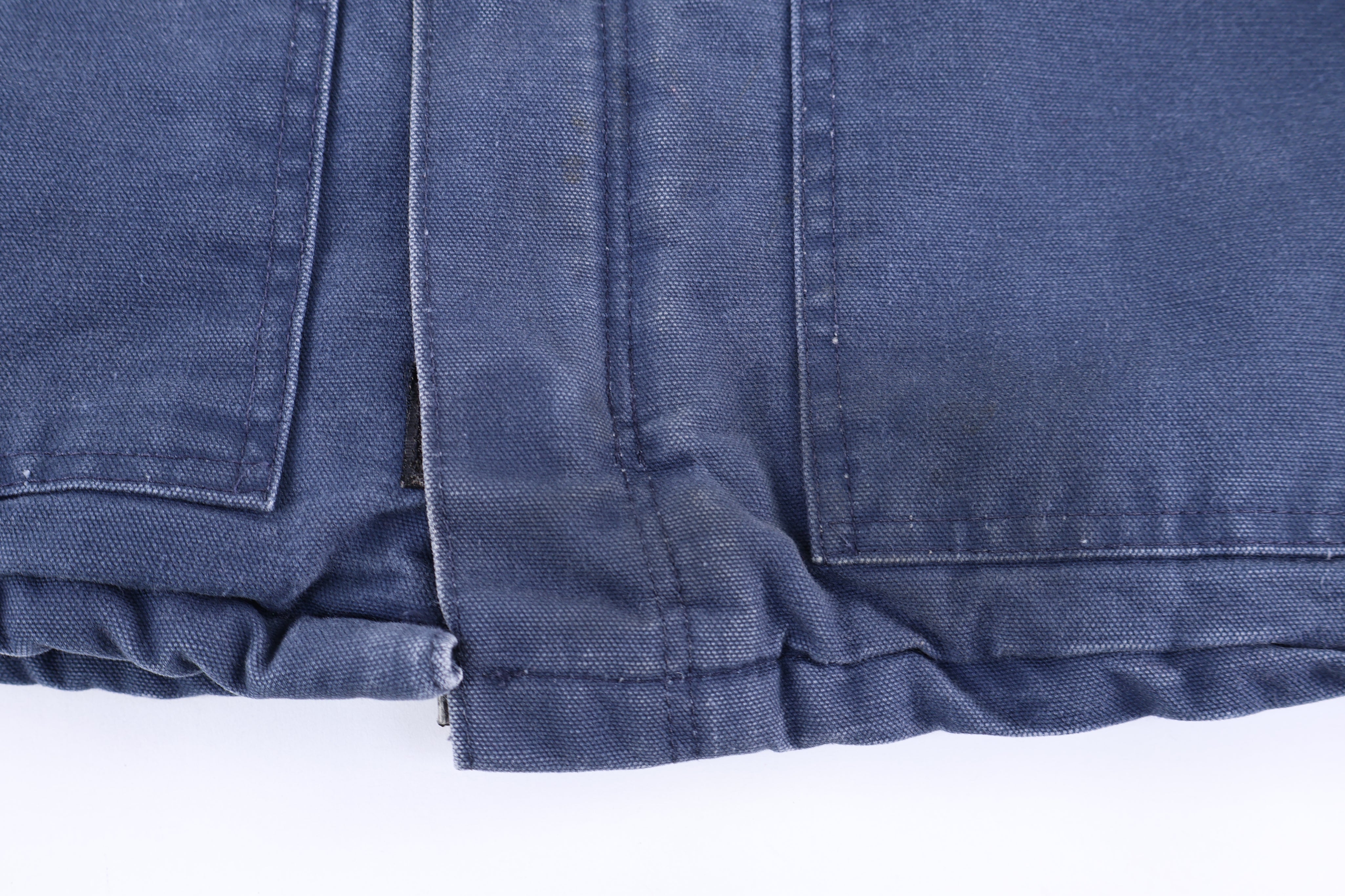 Carhartt Logo Patch Blue Full Zip Jacket