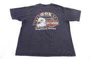 Harley Davidson Motorcycles Flames Graphic T-shirt