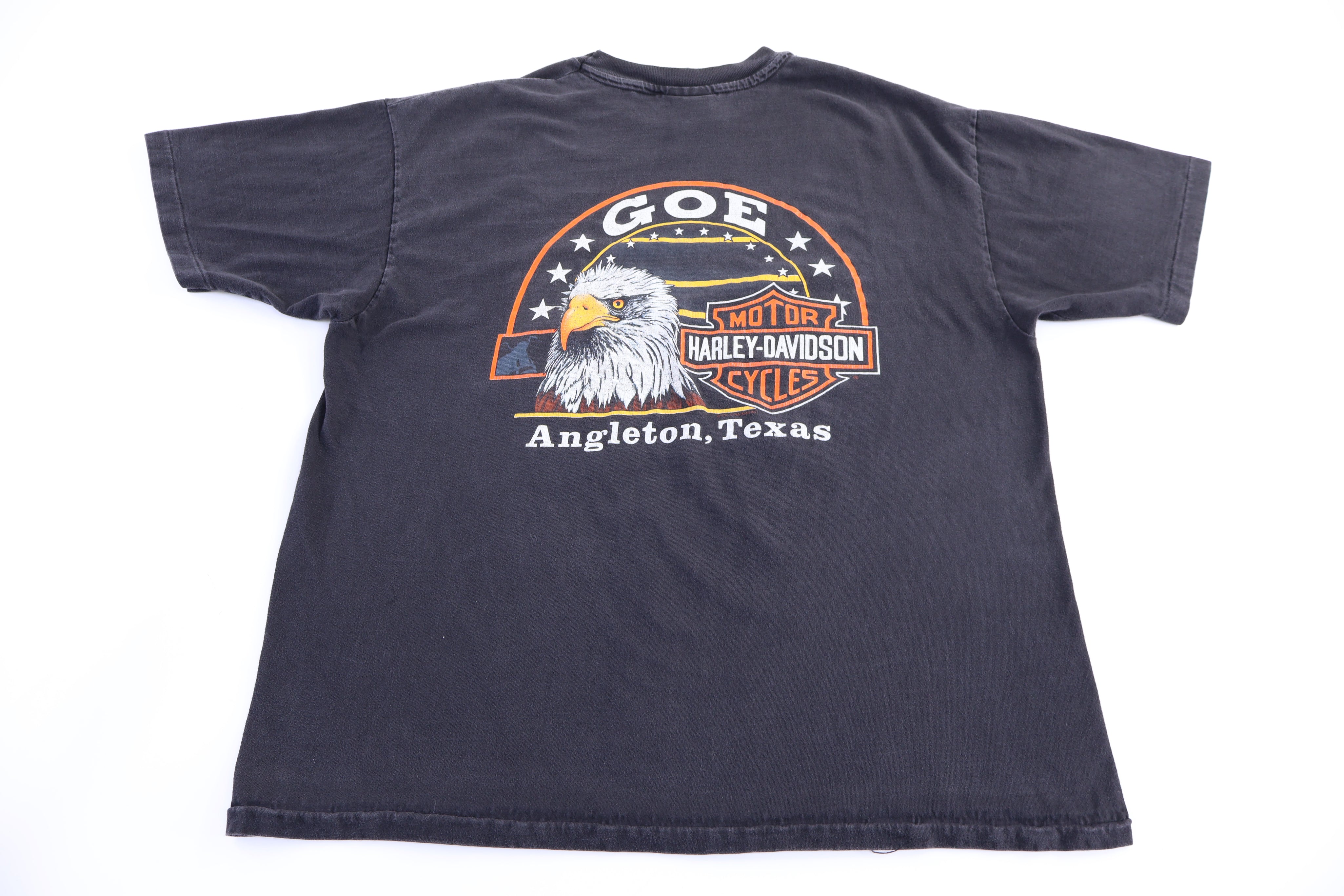 Harley Davidson Motorcycles Flames Graphic T-shirt