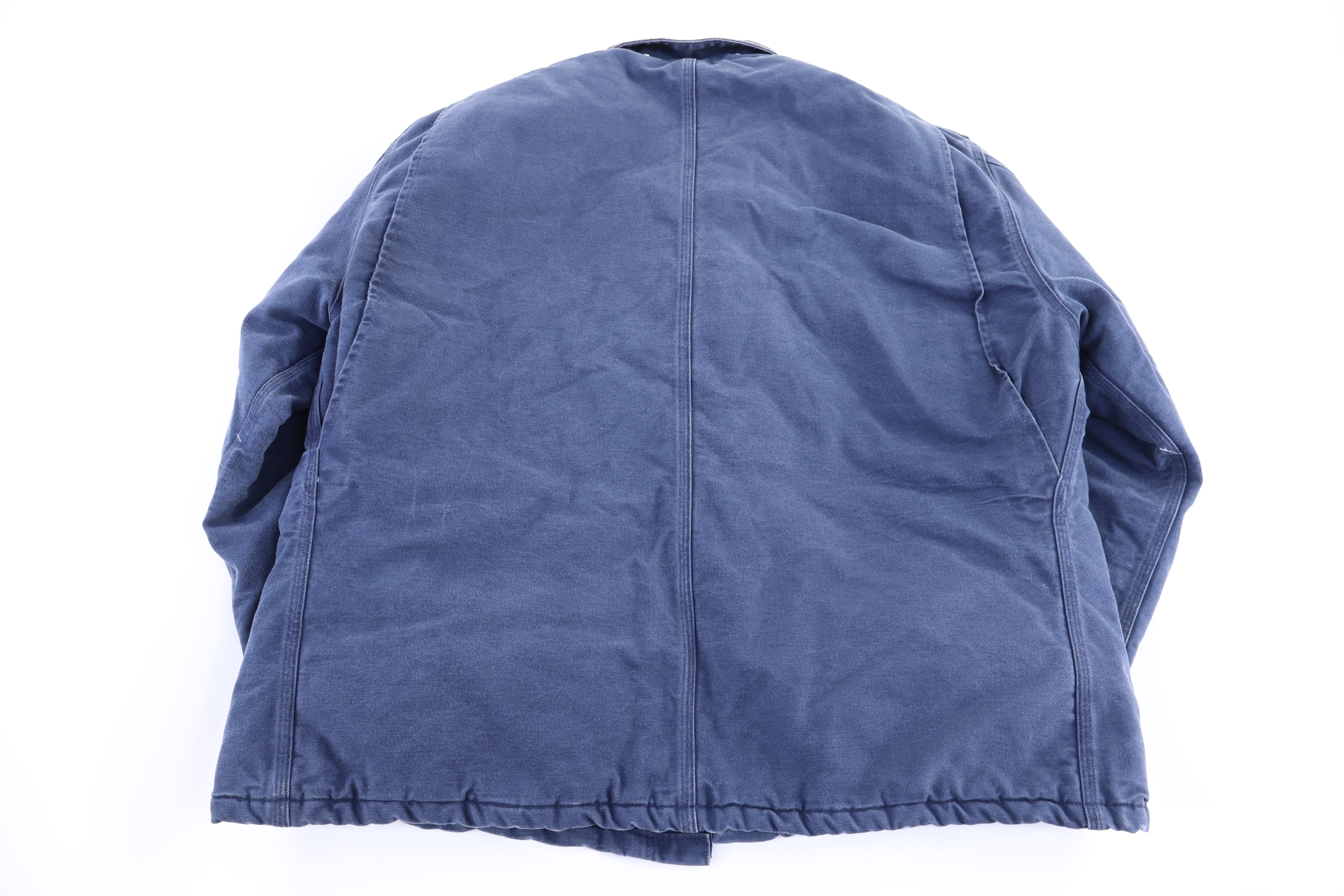 Carhartt Logo Patch Blue Full Zip Jacket