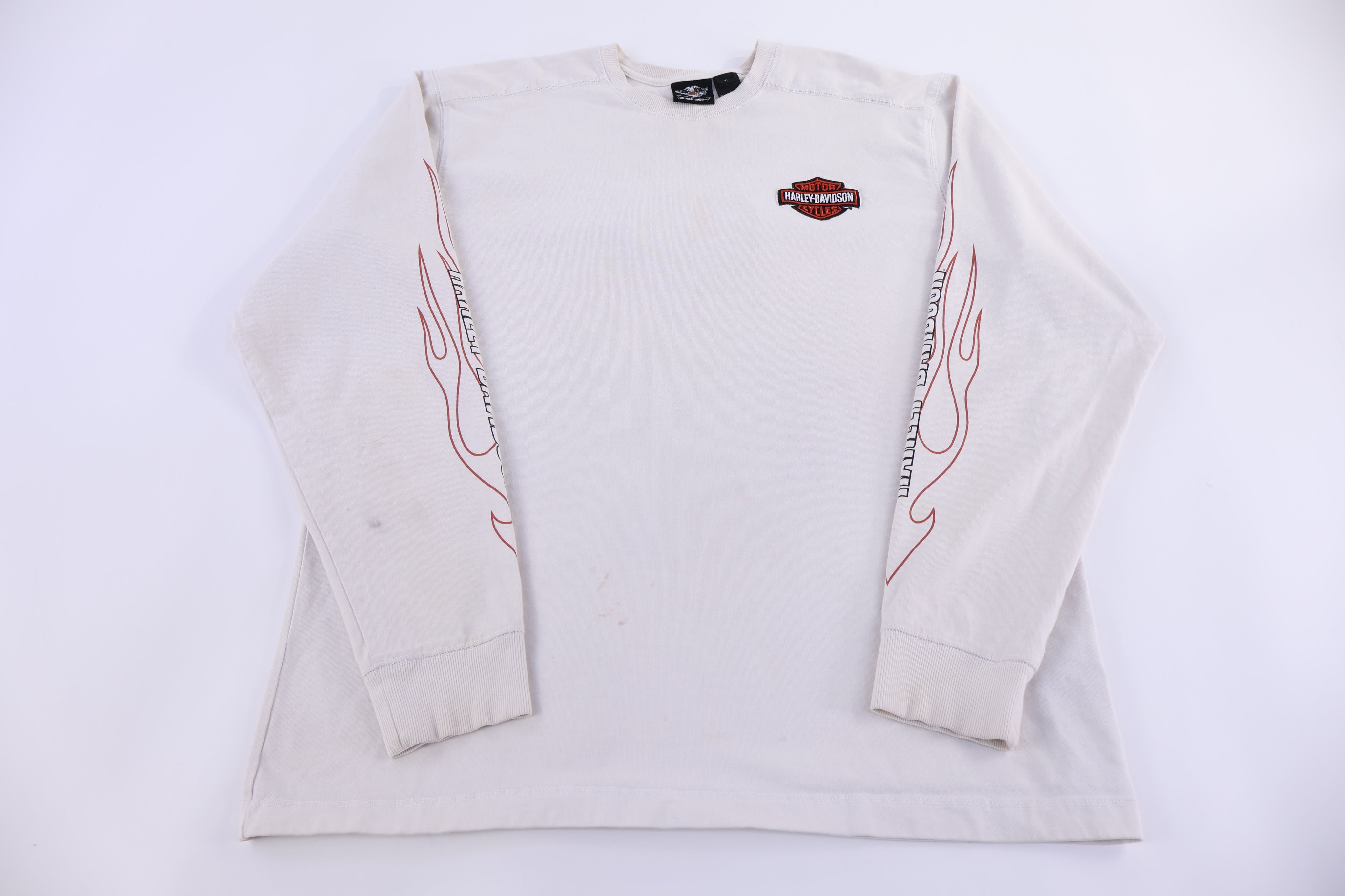 Harley Davidson Motorcycles Flames LS T-shirt