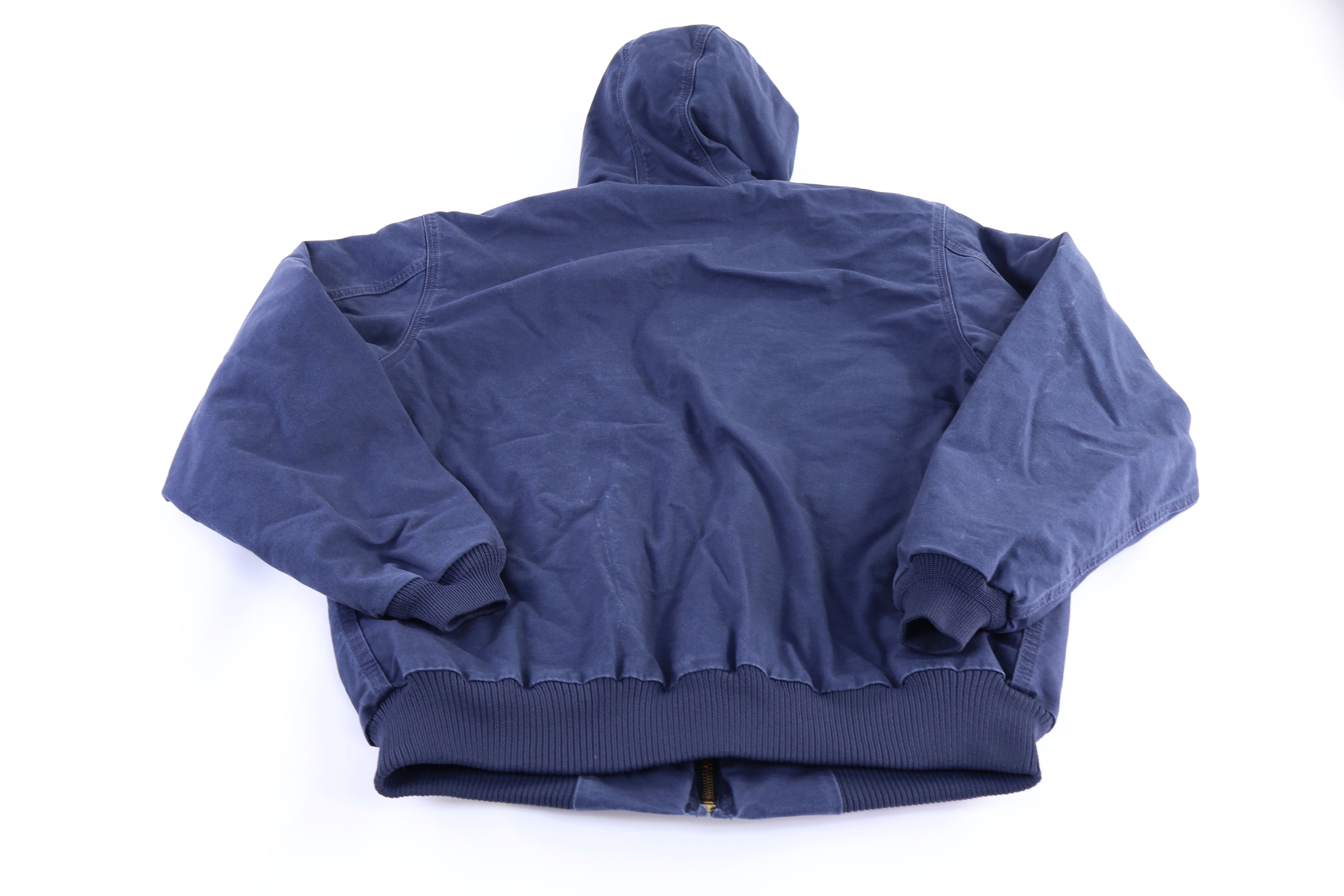 Carhartt Logo Patch Blue Full Zip Jacket
