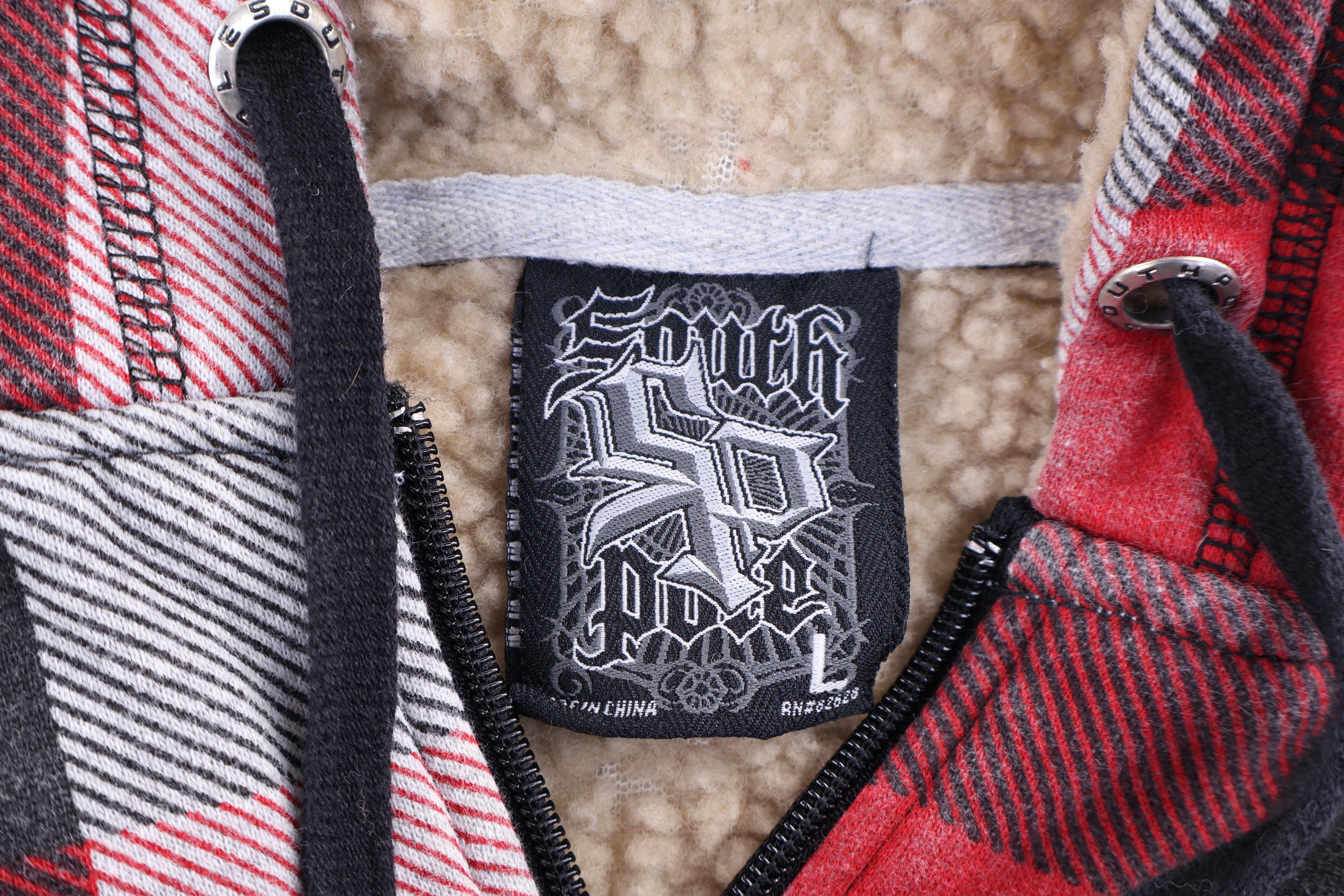 Y2K Southpole Plaid Full Zip Jacket