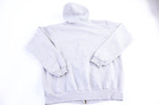 Carhartt Logo Patch Grey Full Zip Hoodie