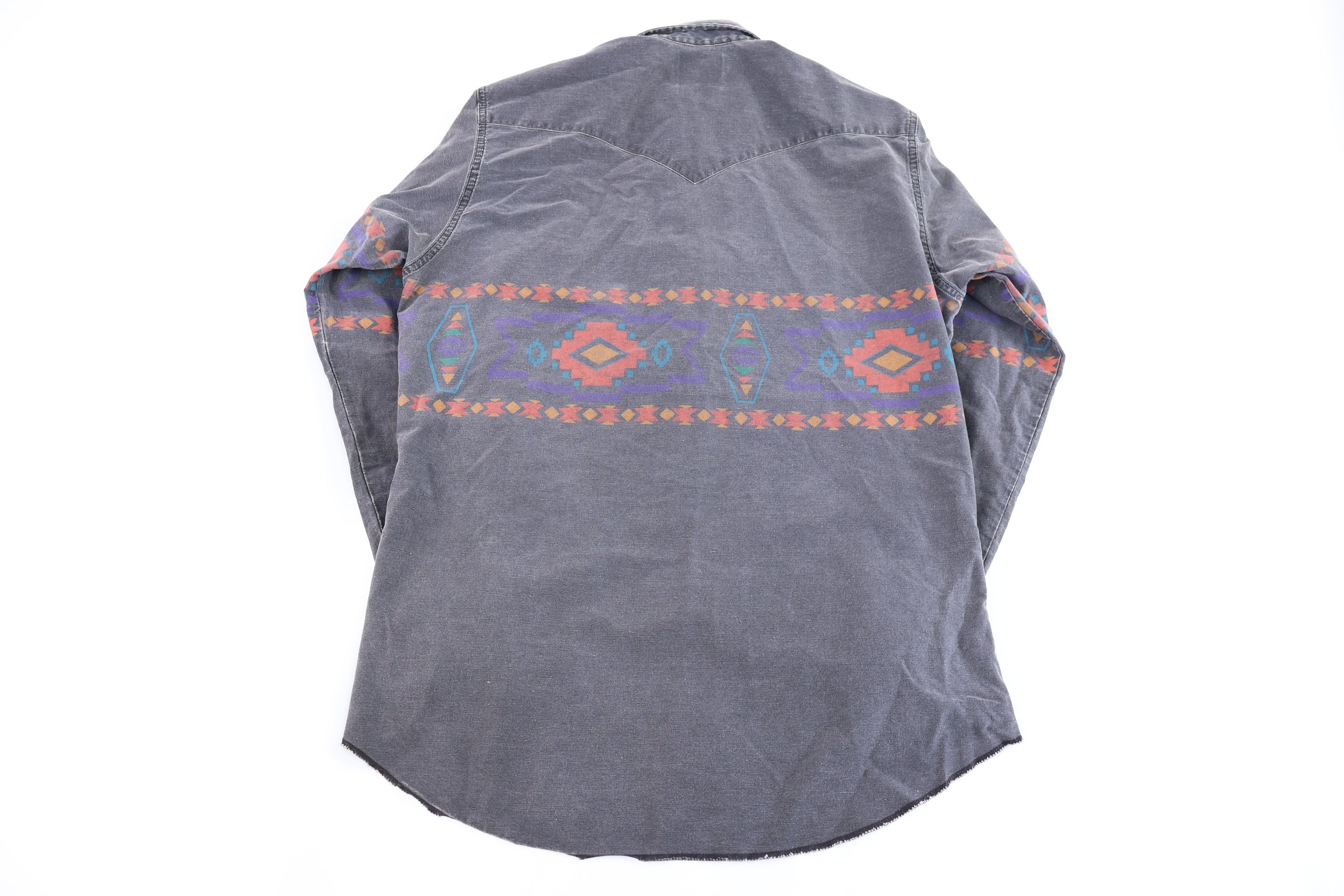 90's Wrangler Western Pattern LS Button Down