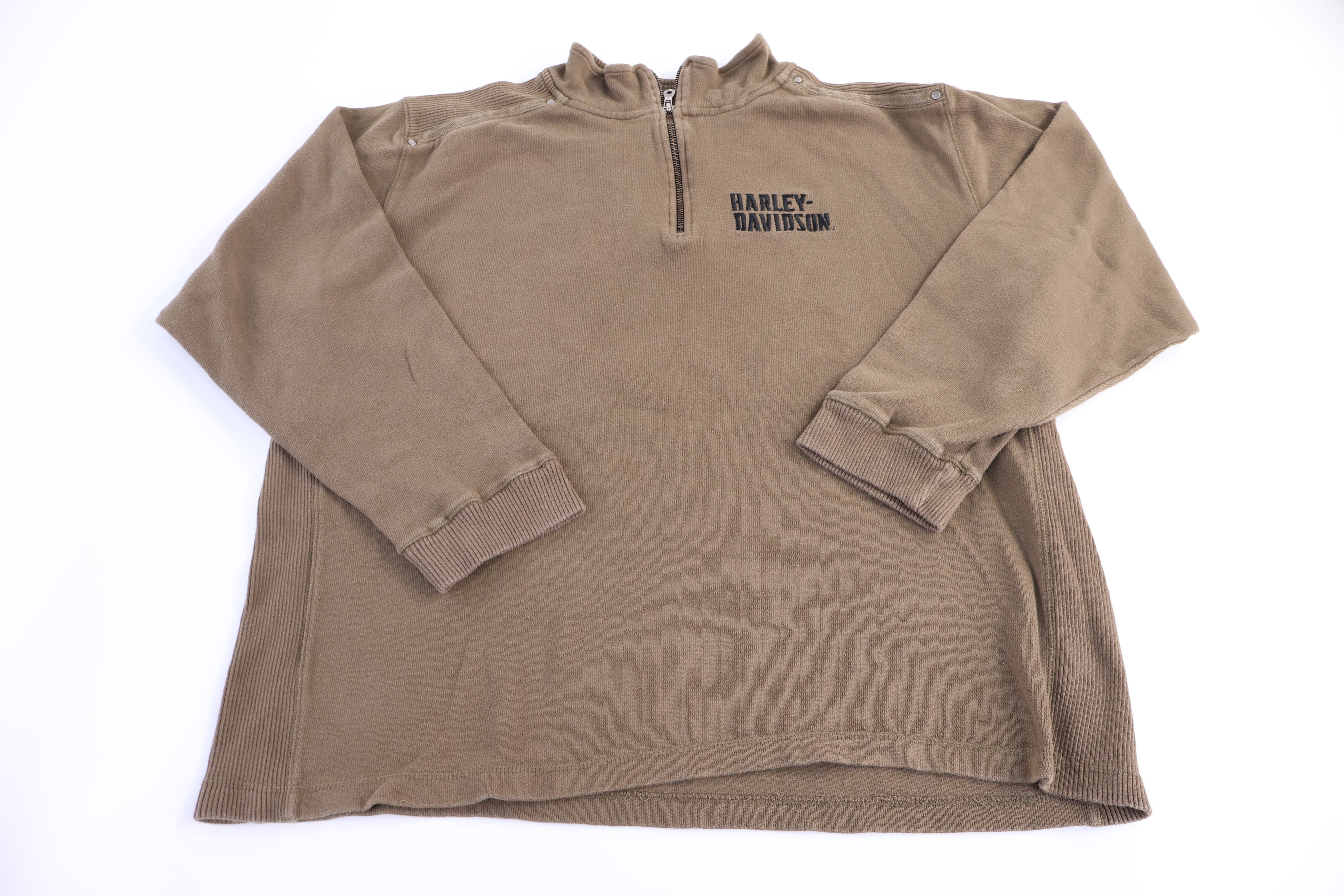 Harley Davidson Motorcycles Quarter Zip Sweater