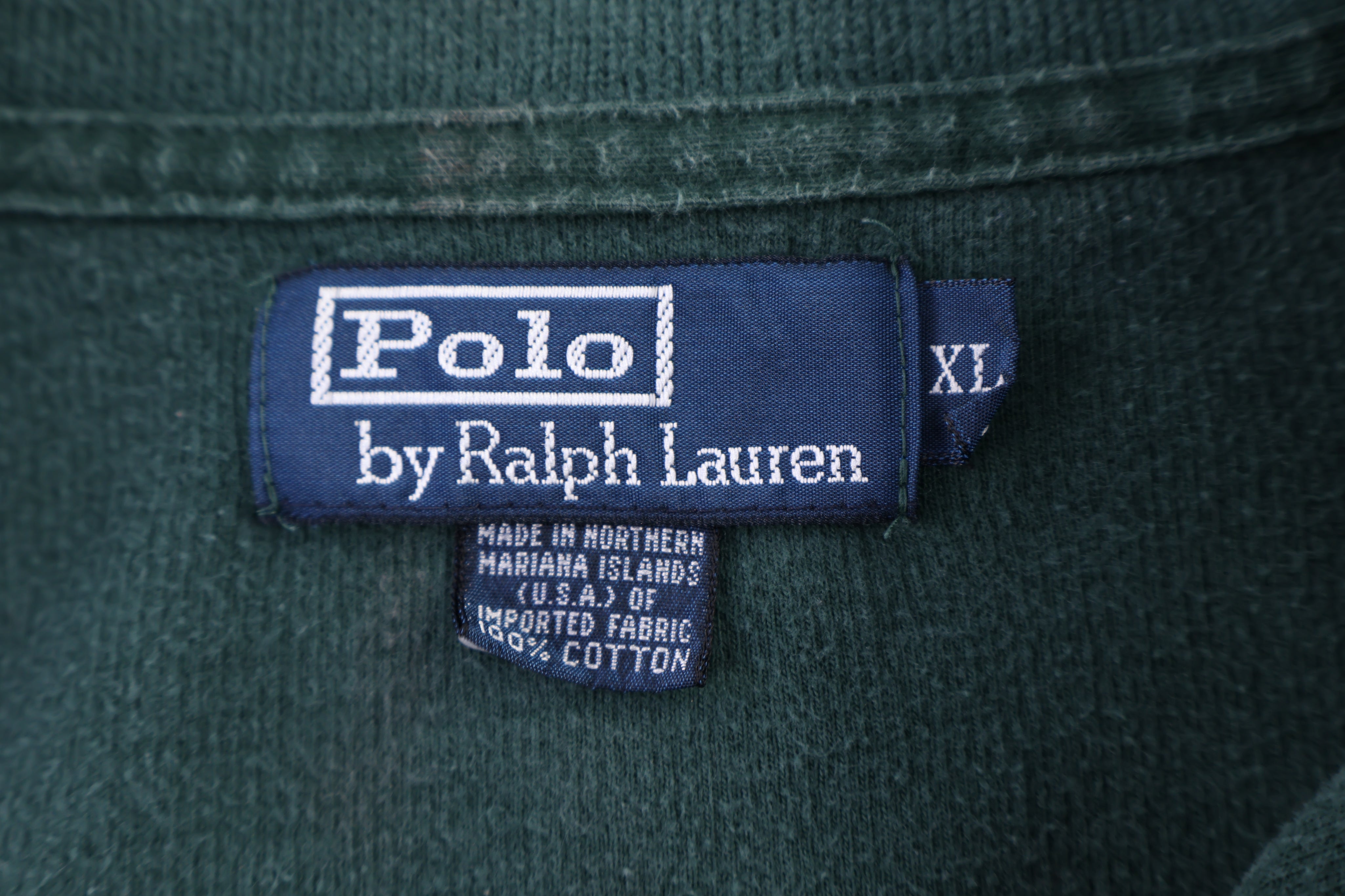 Polo by Ralph Lauren Green Quarter Zip Sweater
