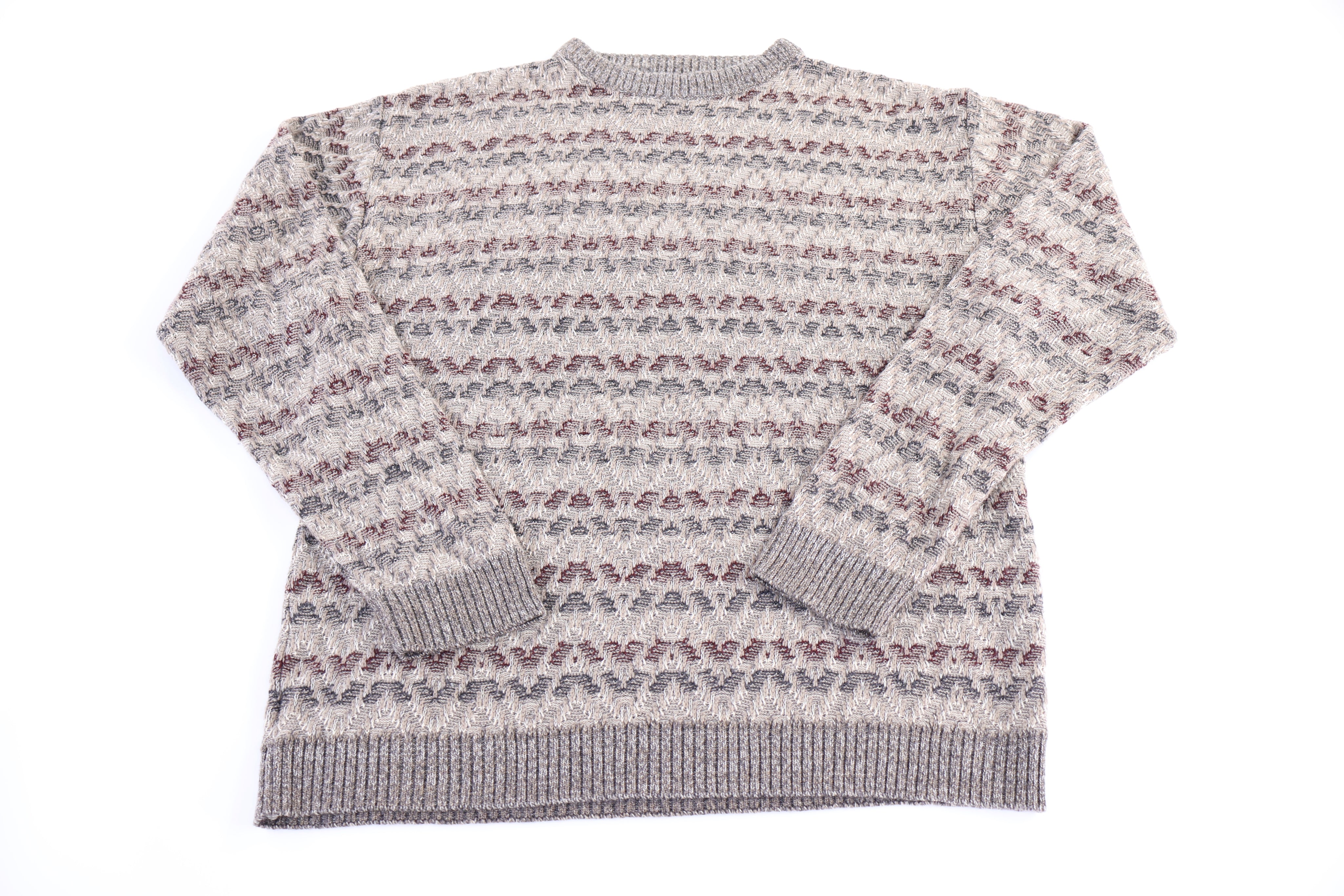Vintage Munsing Wear Multipattern Knit Sweater