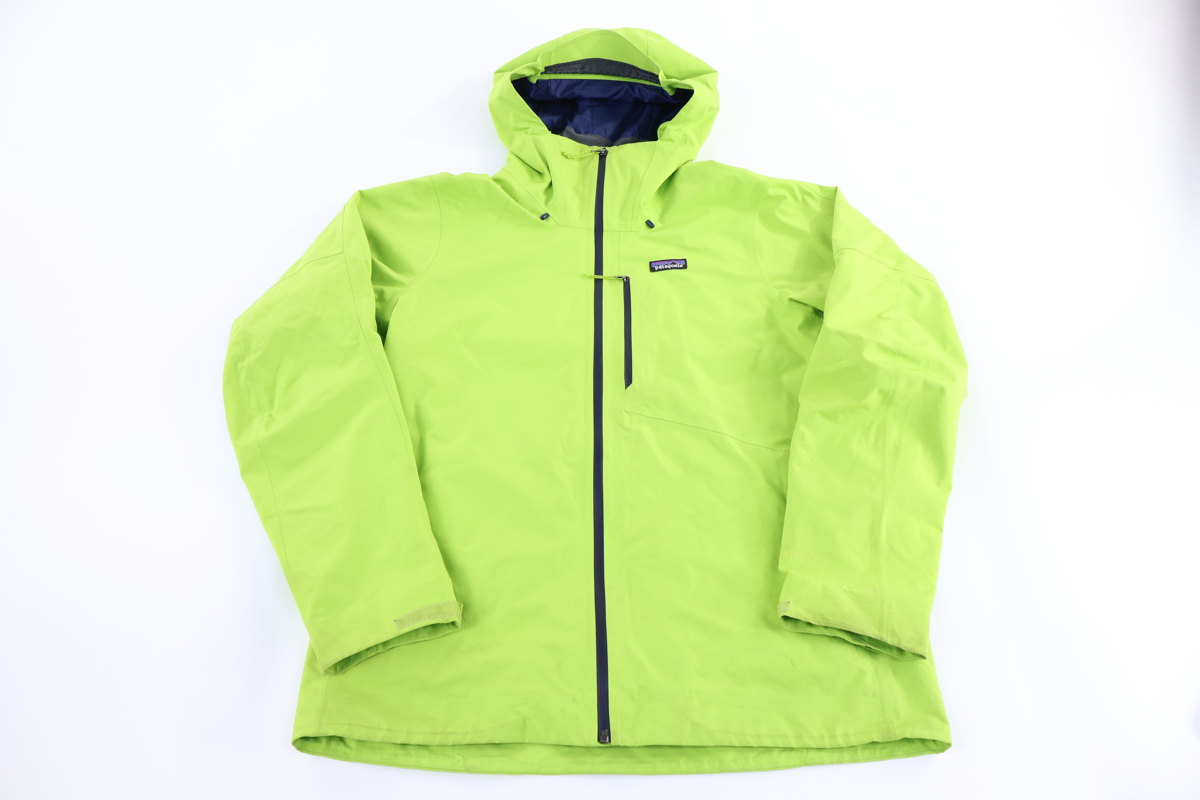 Patagonia Logo Patch Lime Green Full Zip Jacket