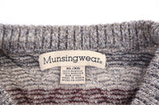 Vintage Munsing Wear Multipattern Knit Sweater