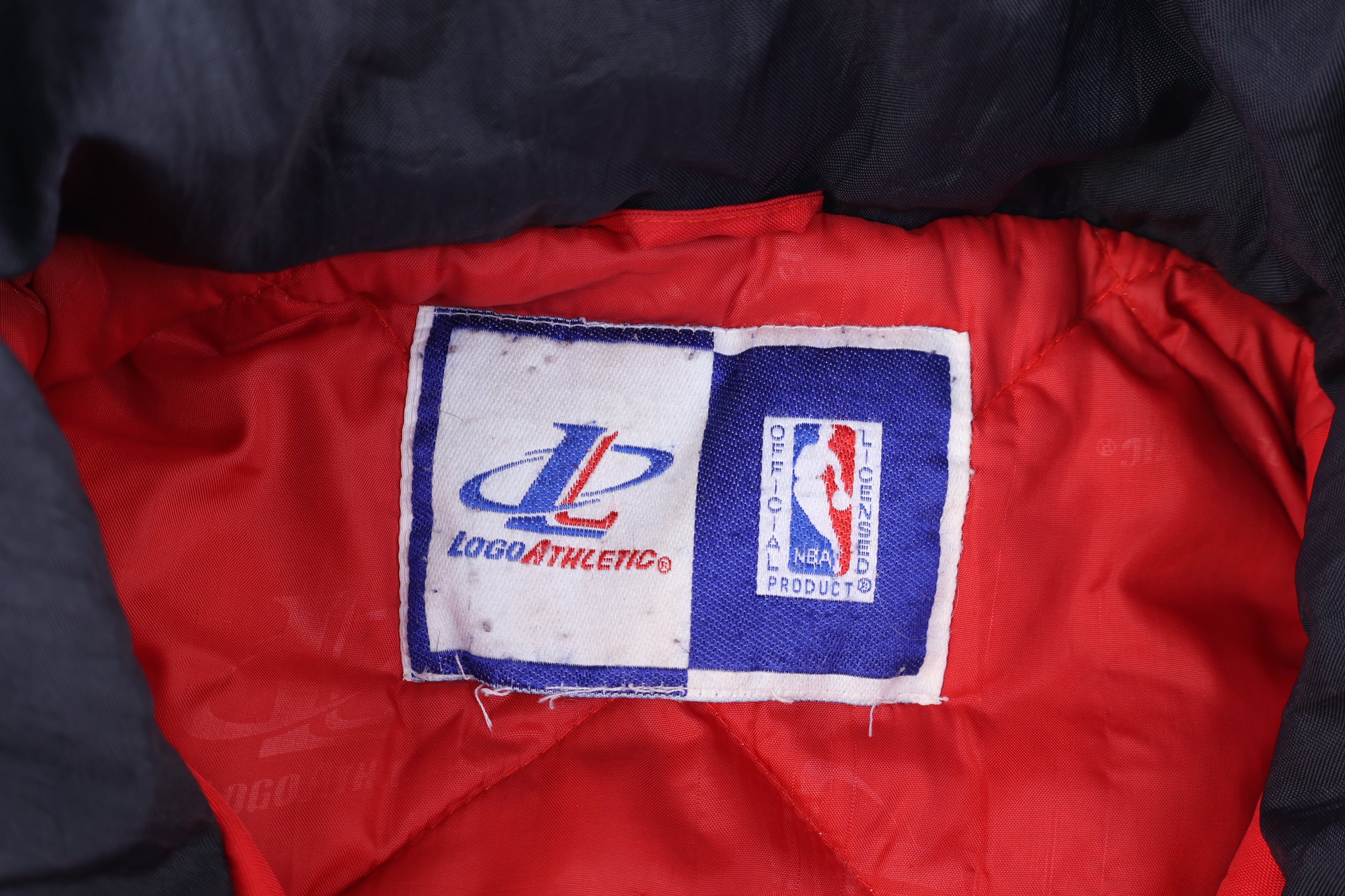 90's Chicago Bulls Basketball Full Zip Puffer Jacket