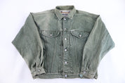 90's GUESS USA Green Denim Jacket
