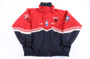 90's Chicago Bulls Basketball Full Zip Puffer Jacket